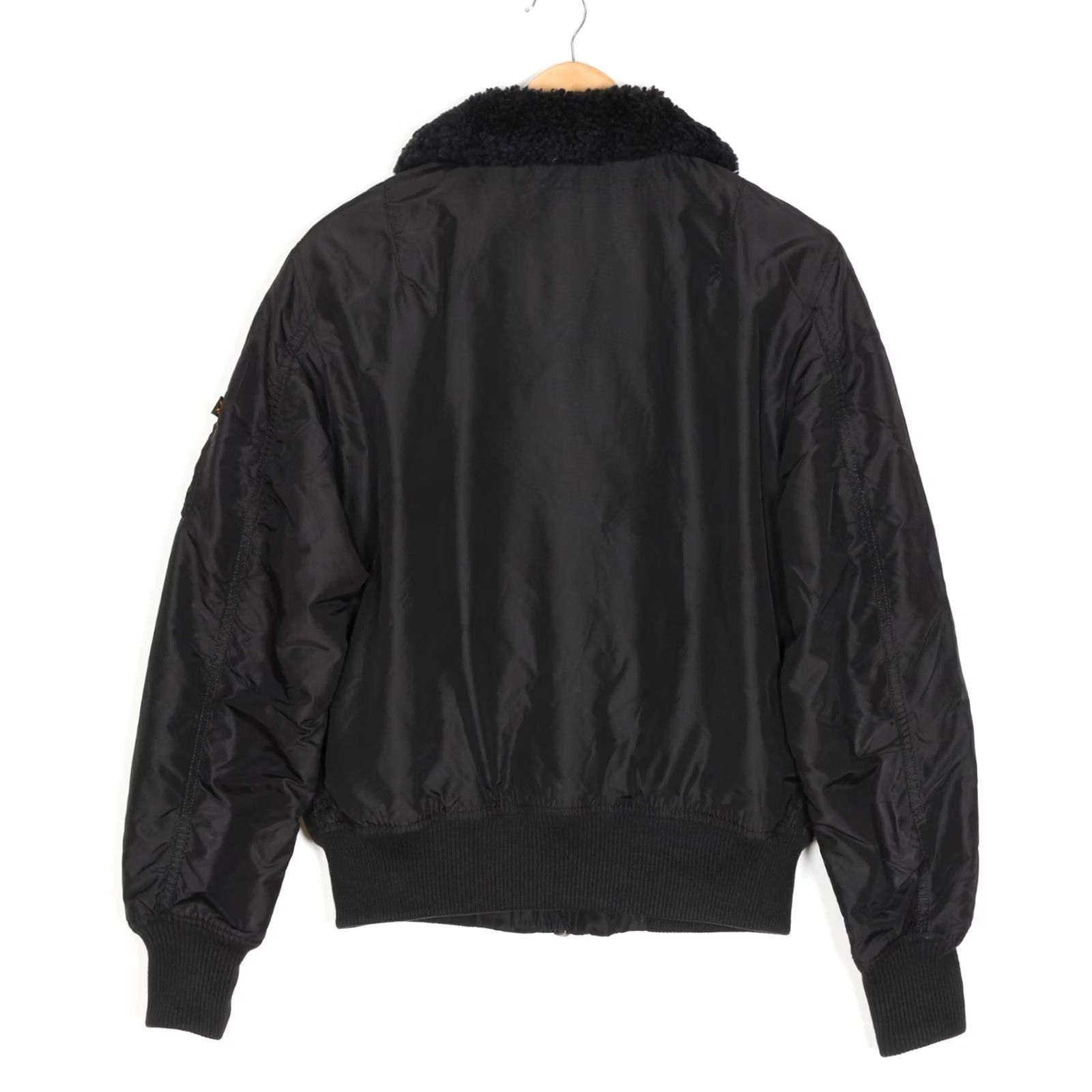 Alpha Industries ALPHA INDUSTRIES B-15 Flying Bomber Jacket Men Size M Black Faux Fur Collar Jacket Size US M / EU 48-50 / 2 - 2 Thumbnail