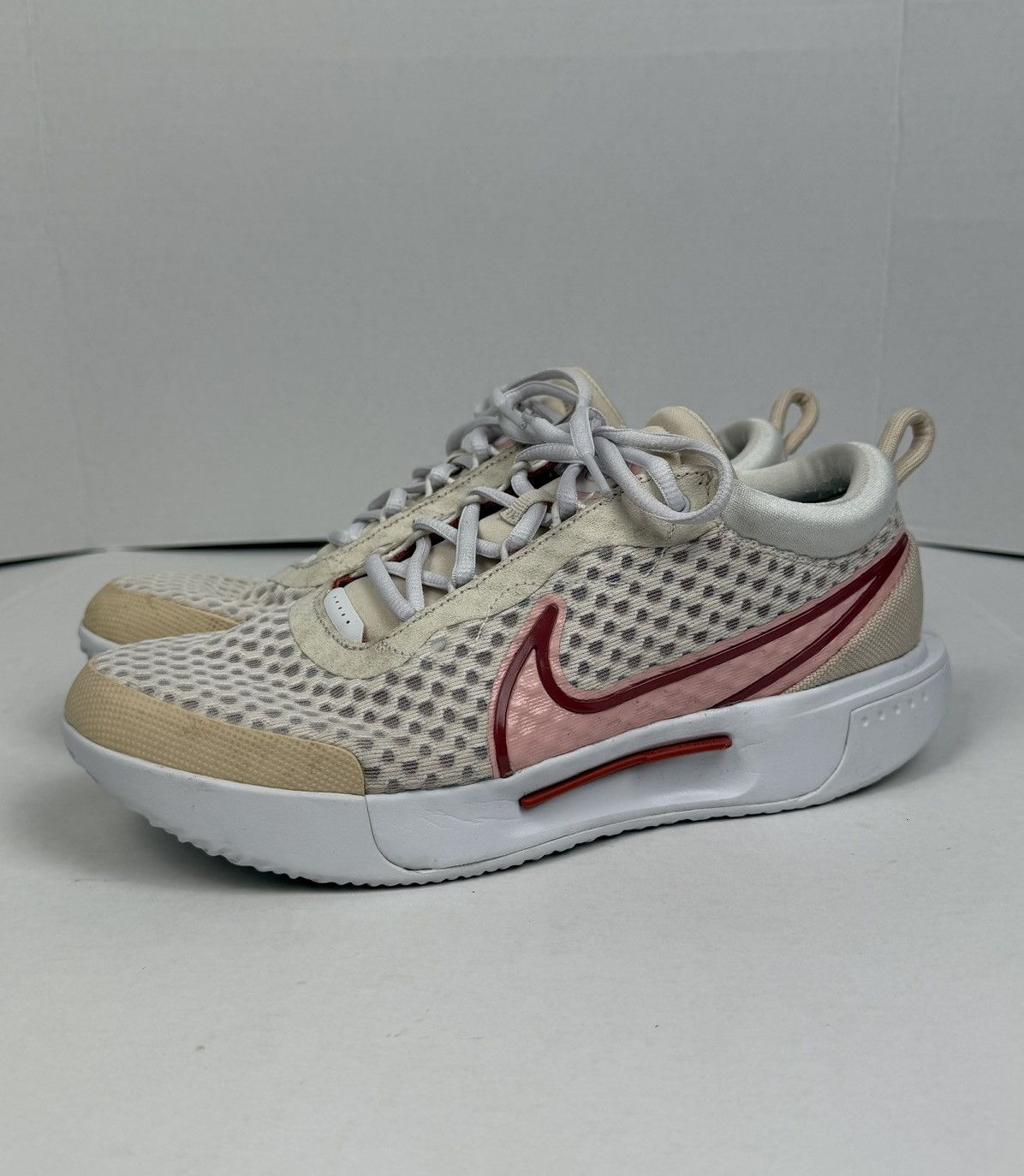 Nike Nike Court Zoom Pro DH0990-261 Running Shoes White Coral Size US 9 / IT 39 - 1 Thumbnail