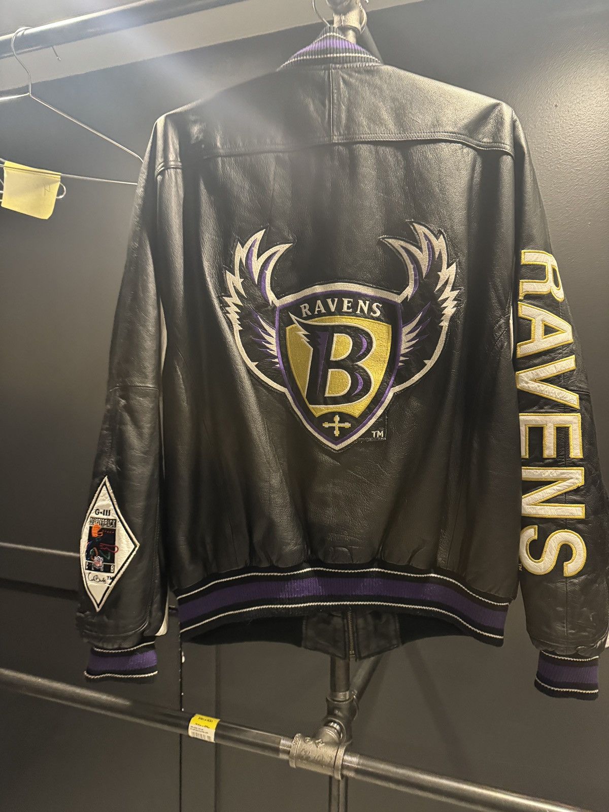 Vintage 80s Vintage Ravens Leather Jacket Size US XL / EU 56 / 4 - 5 Thumbnail