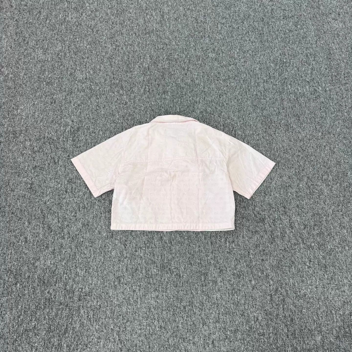 Gucci Gucci Pale Pink Collared Short Sleeve Shirt 38 Size XS / US 0-2 / IT 36-38 - 2 Thumbnail
