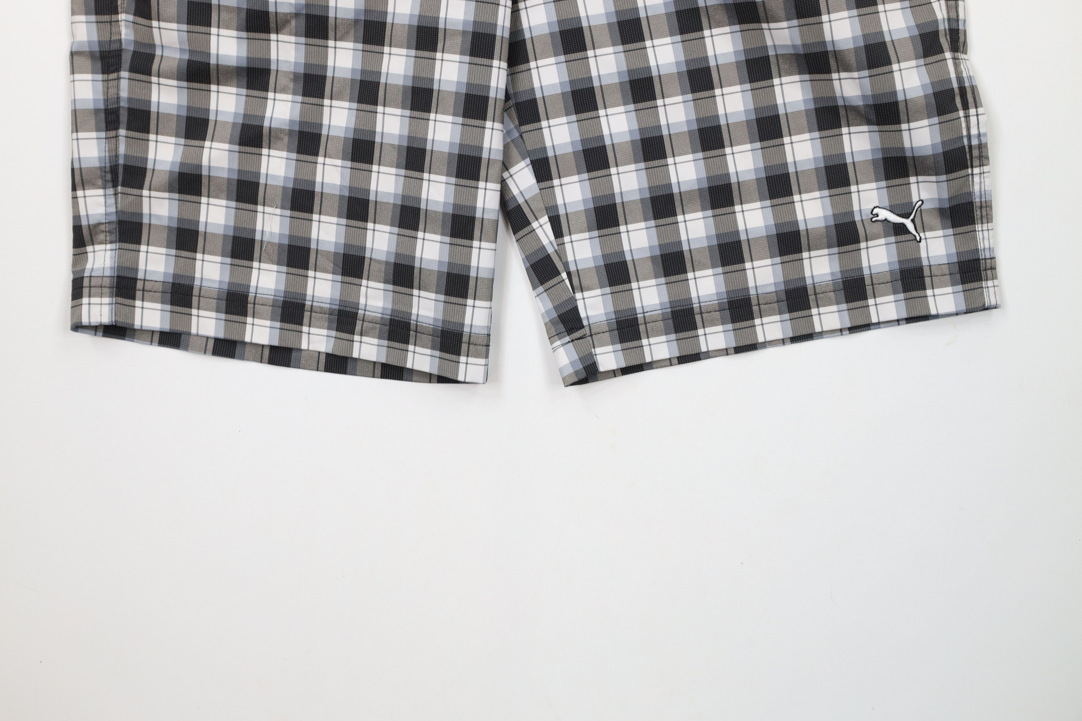 Puma × Vintage Puma Golf Cell Rickie Fowler Golfing Chino Shorts Plaid Size US 30 / EU 46 - 4 Thumbnail