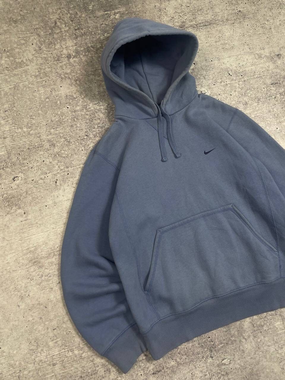 Nike Vintage 00s Nike Baggy Solo Swoosh Logo Hoodie Y2K Size US M / EU 48-50 / 2 - 3 Thumbnail