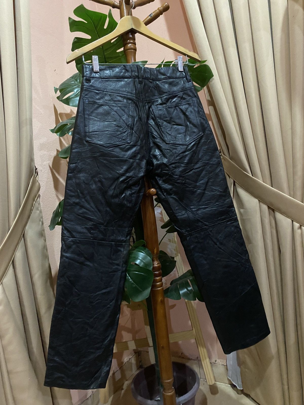 Genuine Leather Vintage WIND ARMOR Nichiwa Black Genuine American Leather Size US 27 - 12 Thumbnail