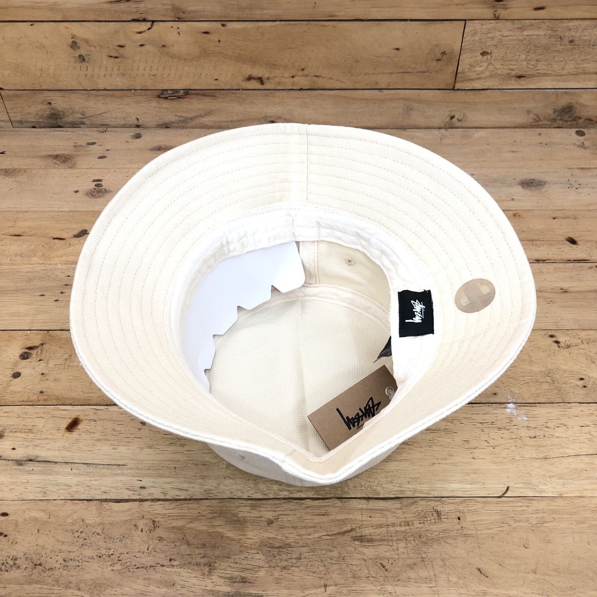 Stussy × Vintage Stussy Canvas Wide Brim Bucket Size ONE SIZE - 3 Thumbnail