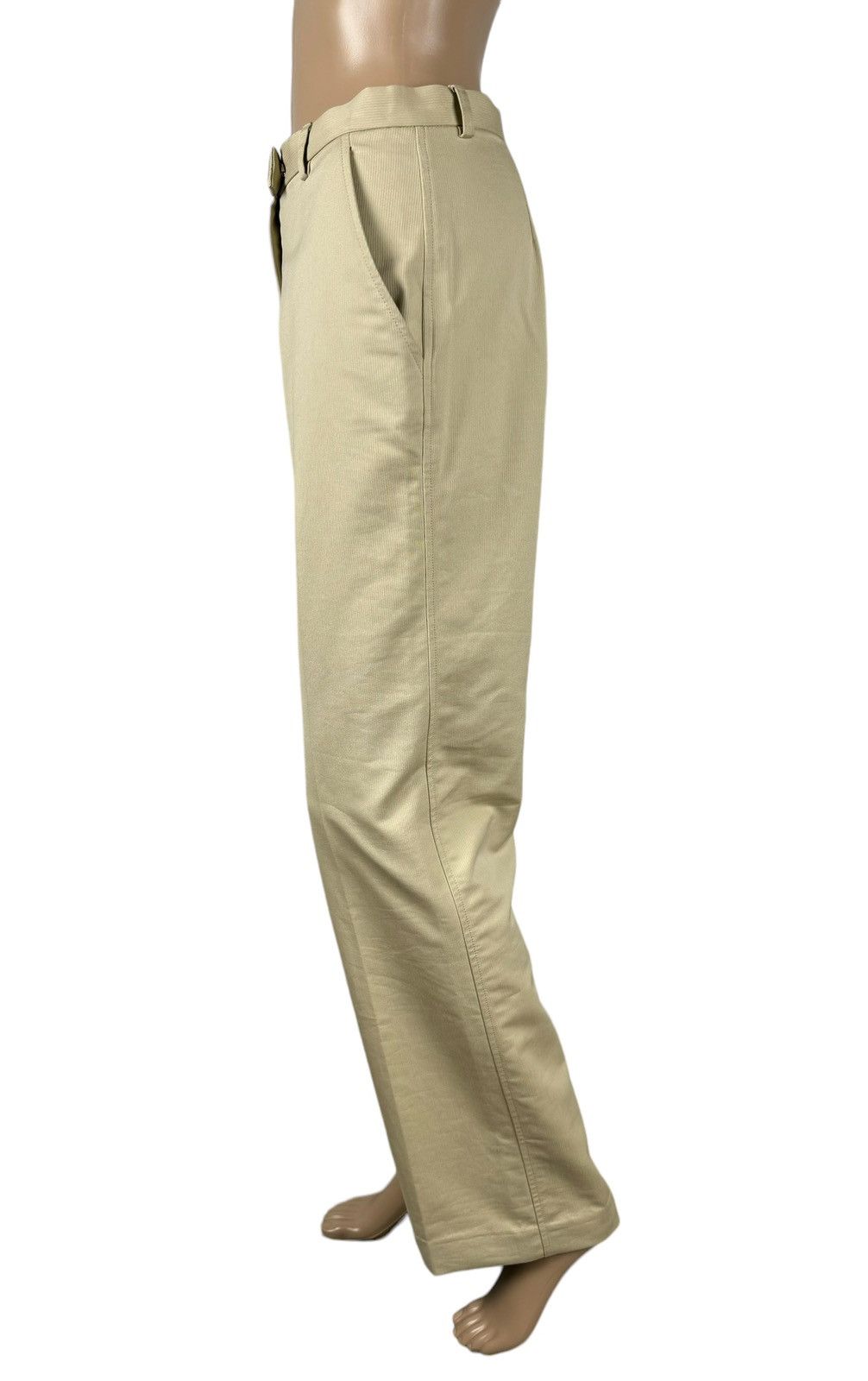 Iceberg Iceberg Chino Wide Leg Pants Cotton Beige size 38 Size 26" / US 2 / IT 38 - 4 Thumbnail
