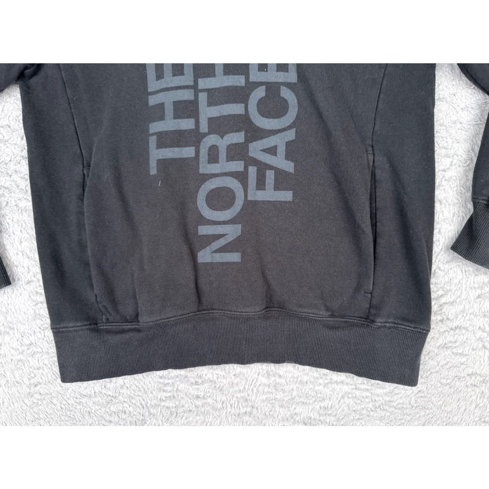 The North Face The North Face Hoodie Women S Black Pullover Pockets Cotton Blend Logo Crew Neck Sweatshirt Activewear Size S / US 4 / IT 40 - 5 Thumbnail