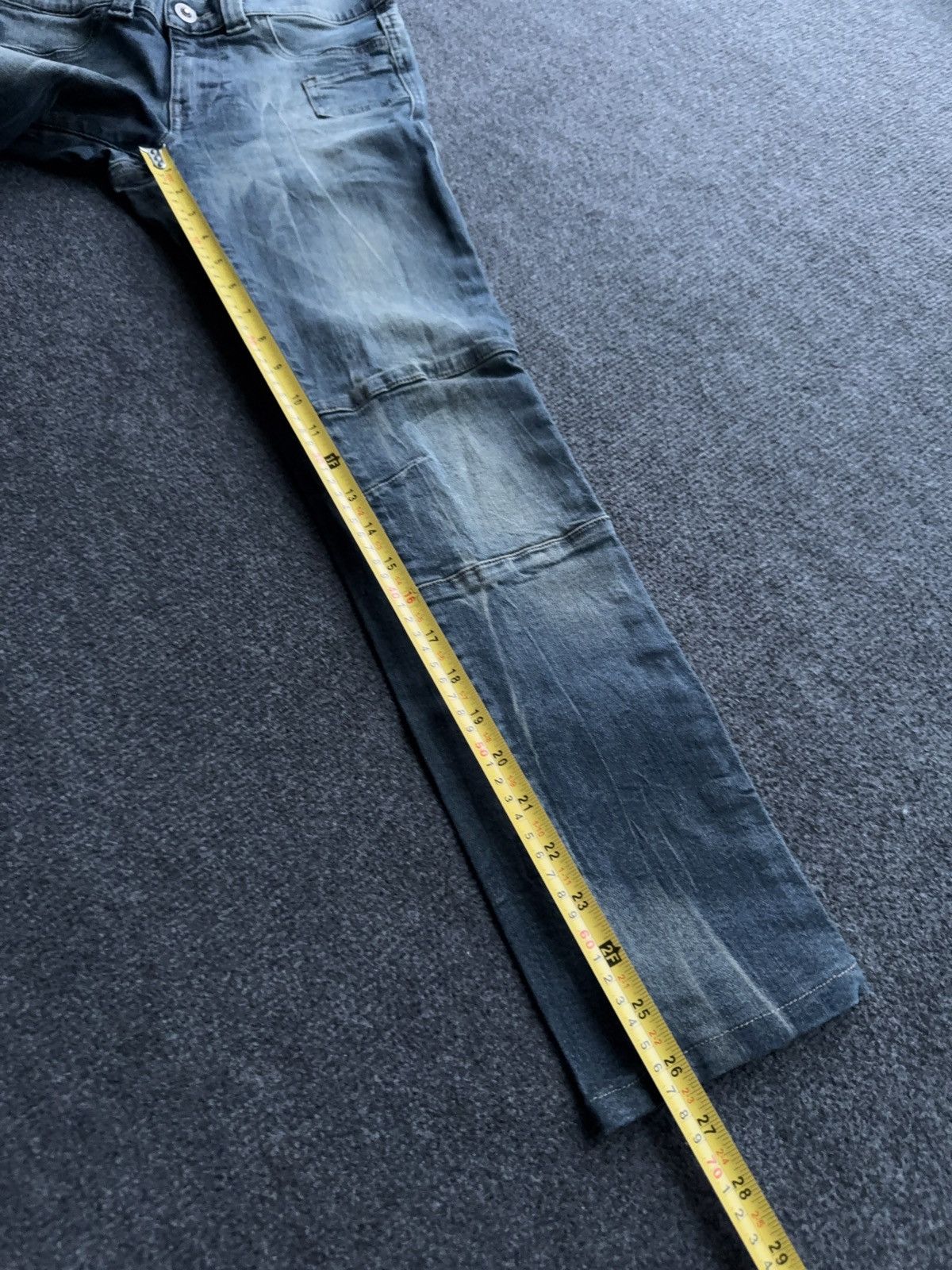 Diesel Diesel Jegonfire Opium 00s Y2K Faded Biker Skinny Jeans W27 Size 27" / US 4 / IT 40 - 20 Thumbnail