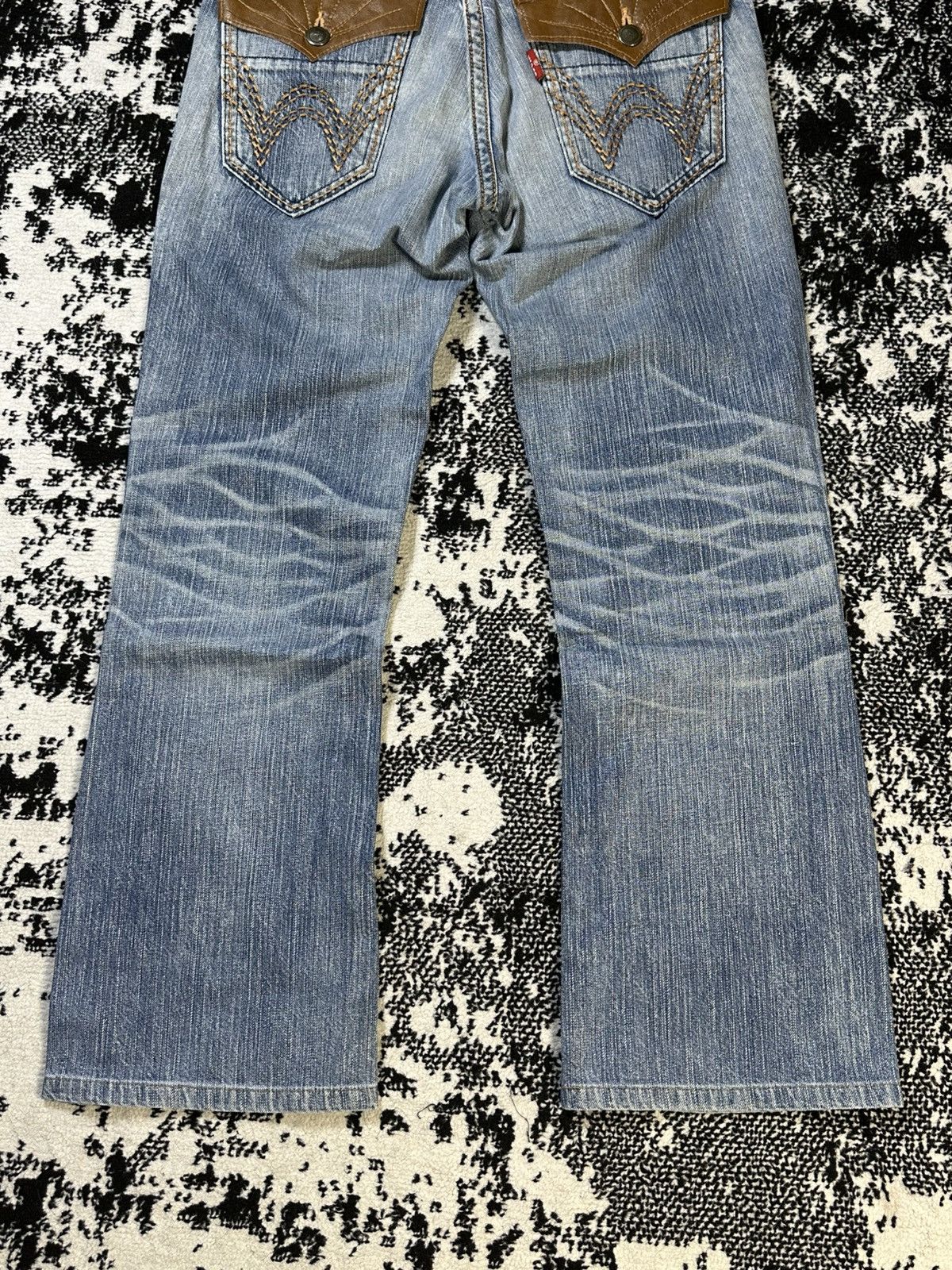 Kapital Flared Edwin Exclusive Vintage Mud Wash Jeans Size US 30 / EU 46 - 11 Thumbnail