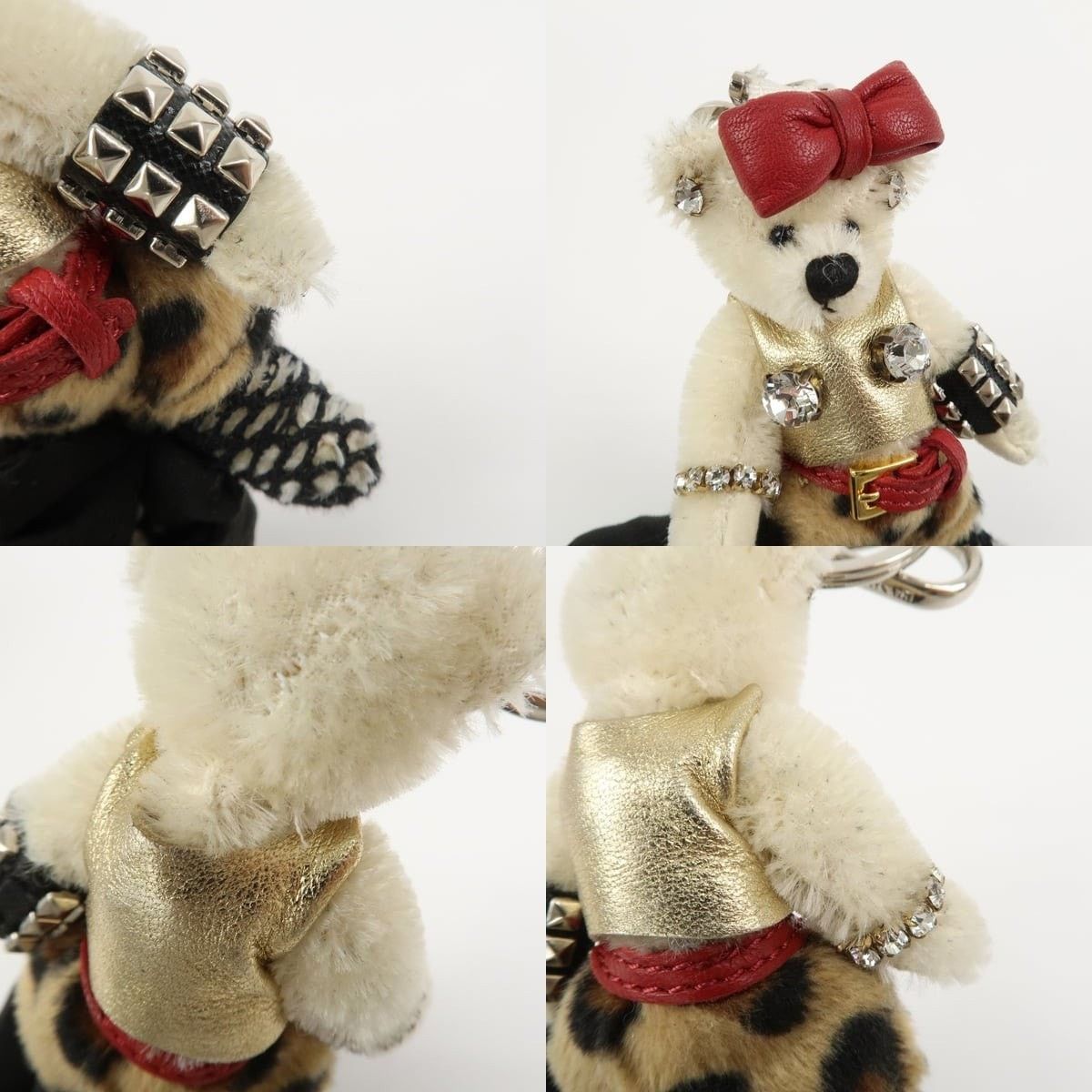 Prada Prada Teddy Bear Key Charm Polyester Multicolor Size ONE SIZE - 4 Thumbnail