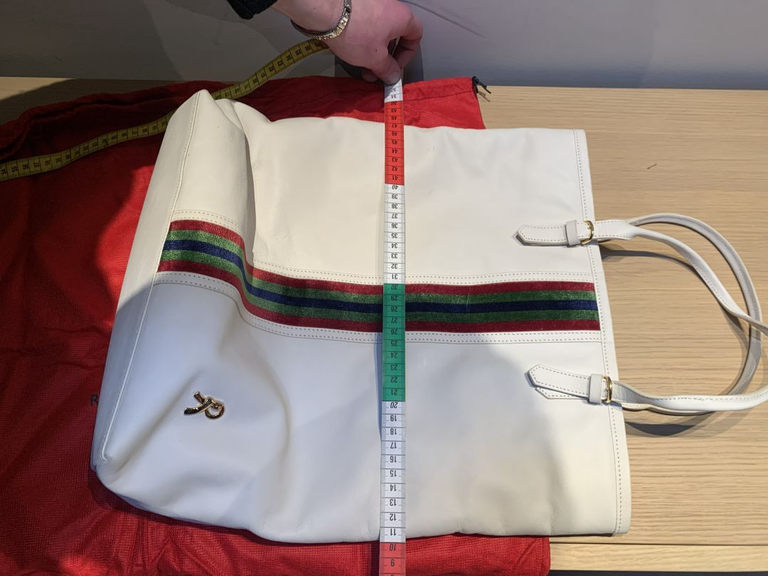 Roberta di Camerino ARCHIVAL Roberta di Camerino White Leather Shopper Tote Size ONE SIZE - 5 Thumbnail