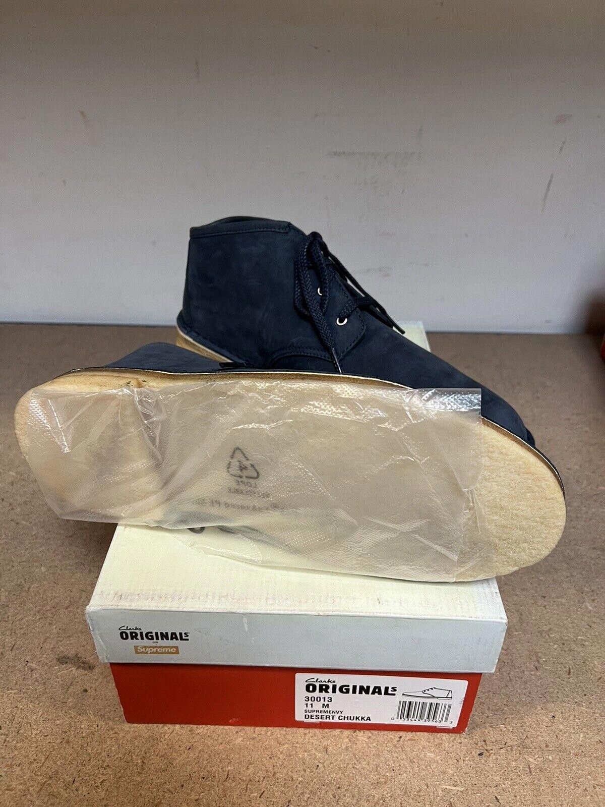 Supreme SS11 Supreme Clarks Desert Chukka Navy Suede Boots 30013 Size US 11 / EU 44 - 2 Thumbnail