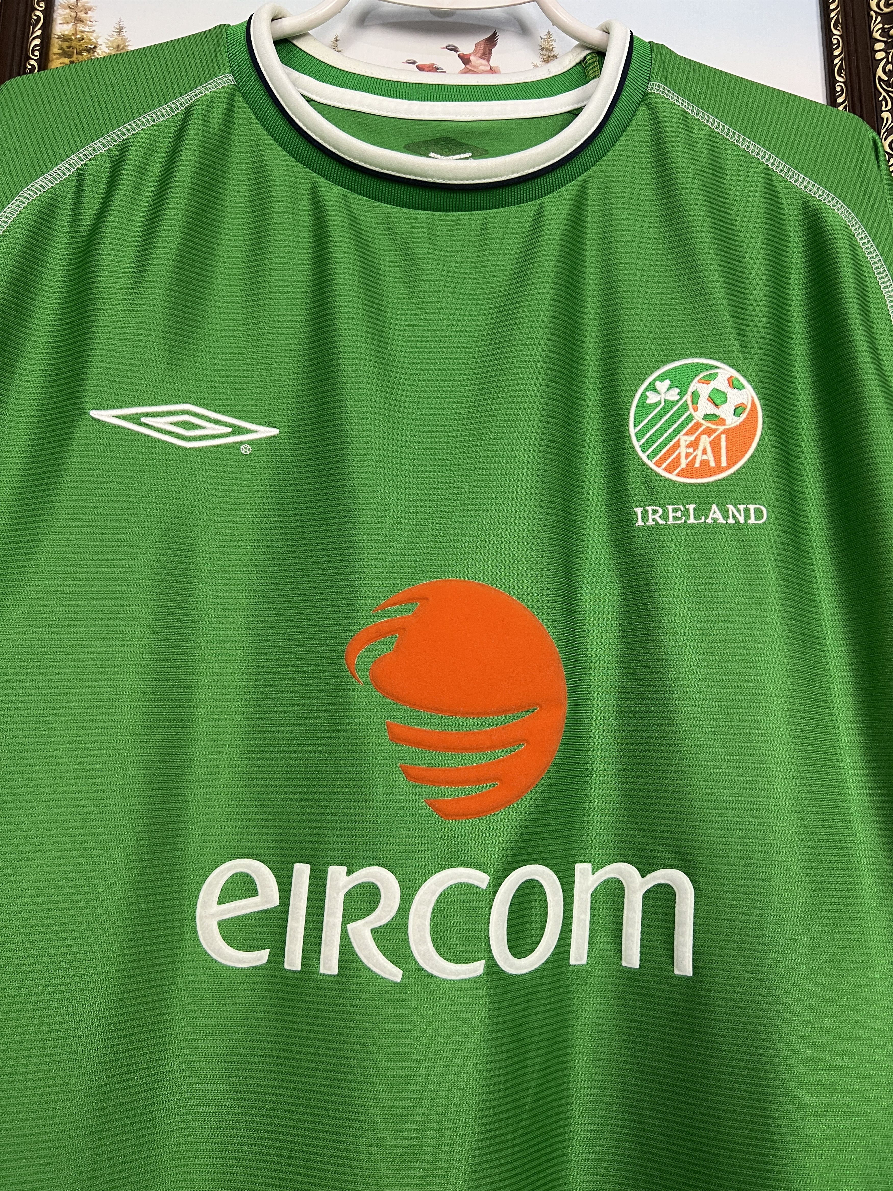 Umbro Republic of Ireland football shirt Soccer Jersey Trikot Size US XL / EU 56 / 4 - 3 Thumbnail