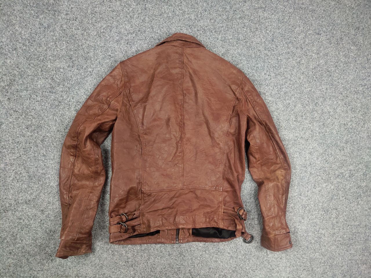 Jack & Jones Vintage jack & jones cognan Perfect Leather brown jacket Size US S / EU 44-46 / 1 - 7 Thumbnail