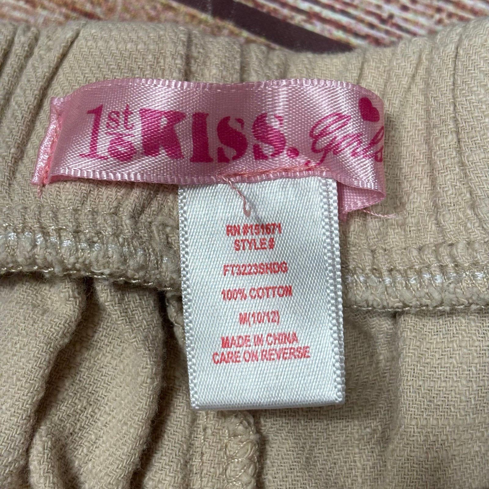 Other Girls Beige Linen Blend Skort with Button Detail Size 10/12 Size 24" / US 00 / IT 34 - 6 Thumbnail