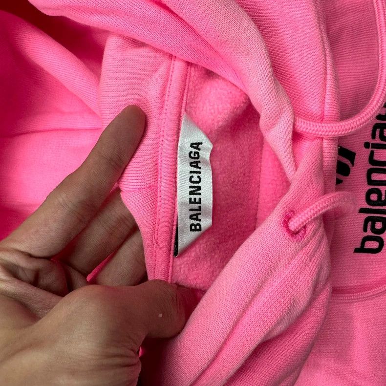 Balenciaga Balenciaga Embroidered pink sweatshirt 2502-Nextarrow Size US XS / EU 42 / 0 - 3 Thumbnail