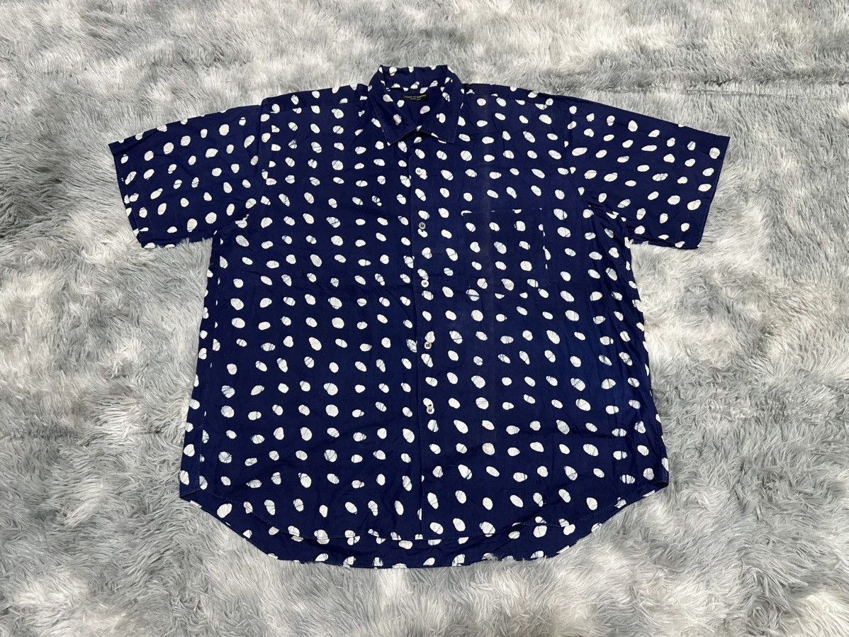 Comme des Garcons Homme Plus 🔥1991 Comme Des Garcons Homme Plus Shirt Painted Polka Dot Size US XL / EU 56 / 4 - 3 Thumbnail