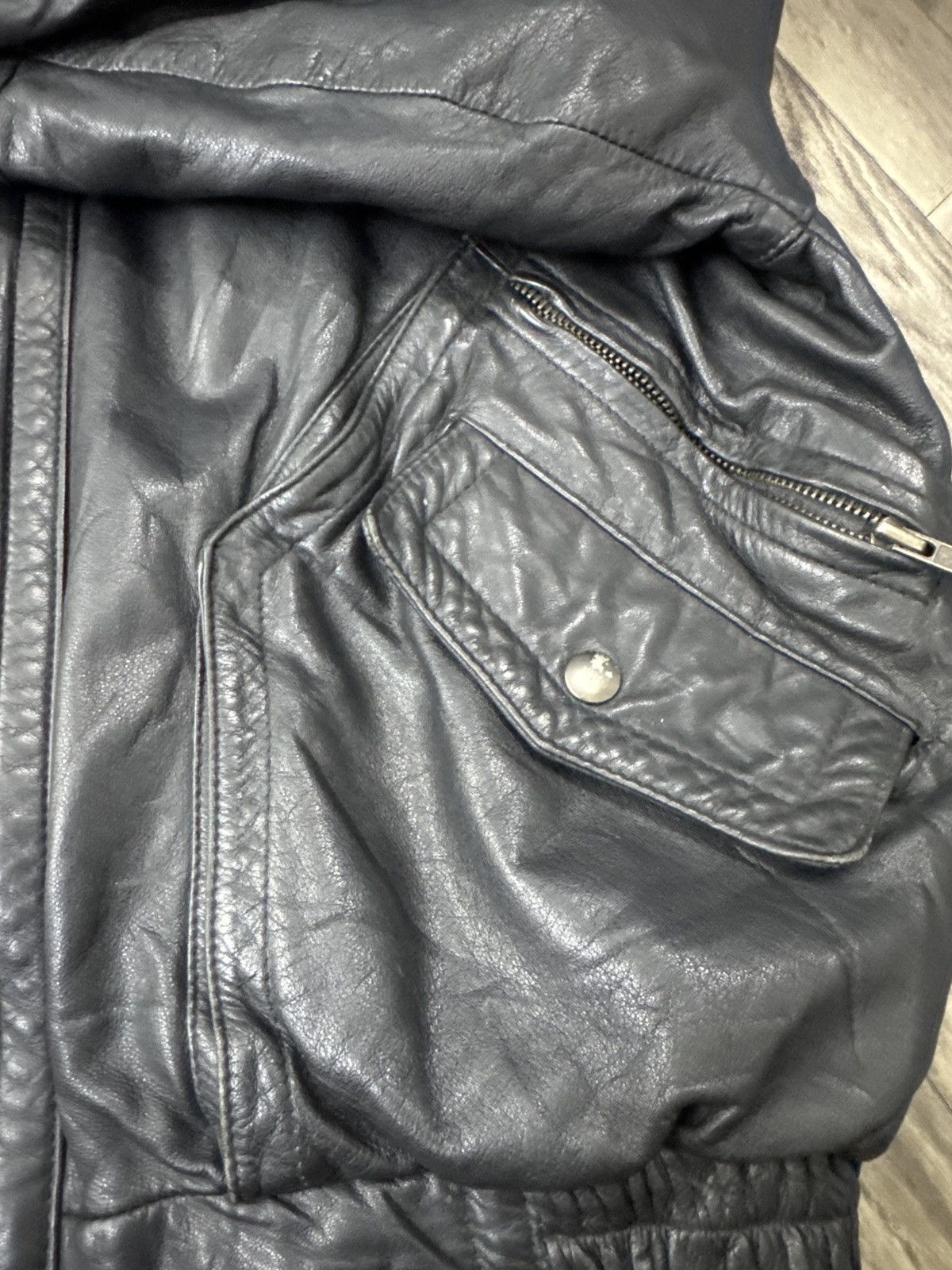 Vintage Vintage Leather Jacket The New York Times" newspaper Size US L / EU 52-54 / 3 - 14 Thumbnail