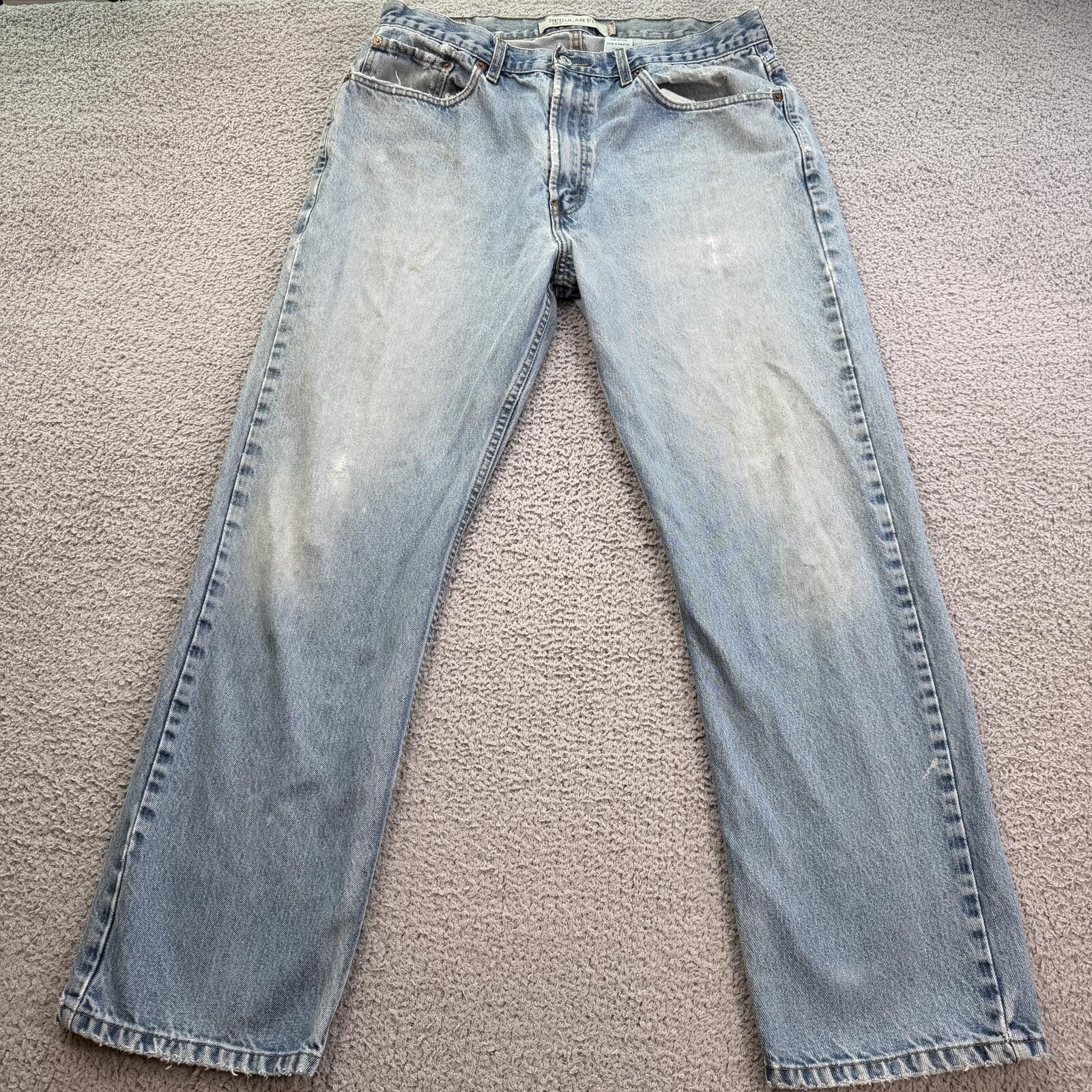 Levi's Vintage Levi’s 505 Light Wash Baggy Denim Jeans 36x31 Size US 36 / EU 52 - 1 Thumbnail