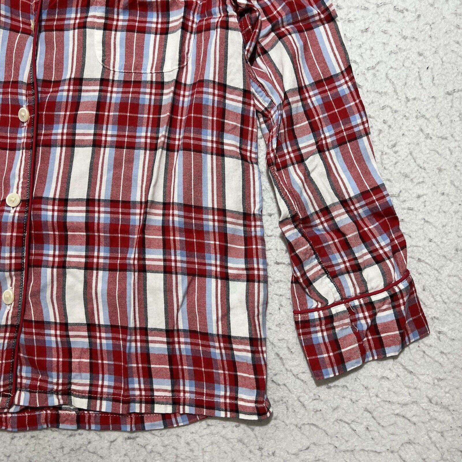 J.Crew J. Crew Button Up Flannel Collared Shirt Red Plaid Top Size XS / US 0-2 / IT 36-38 - 6 Thumbnail