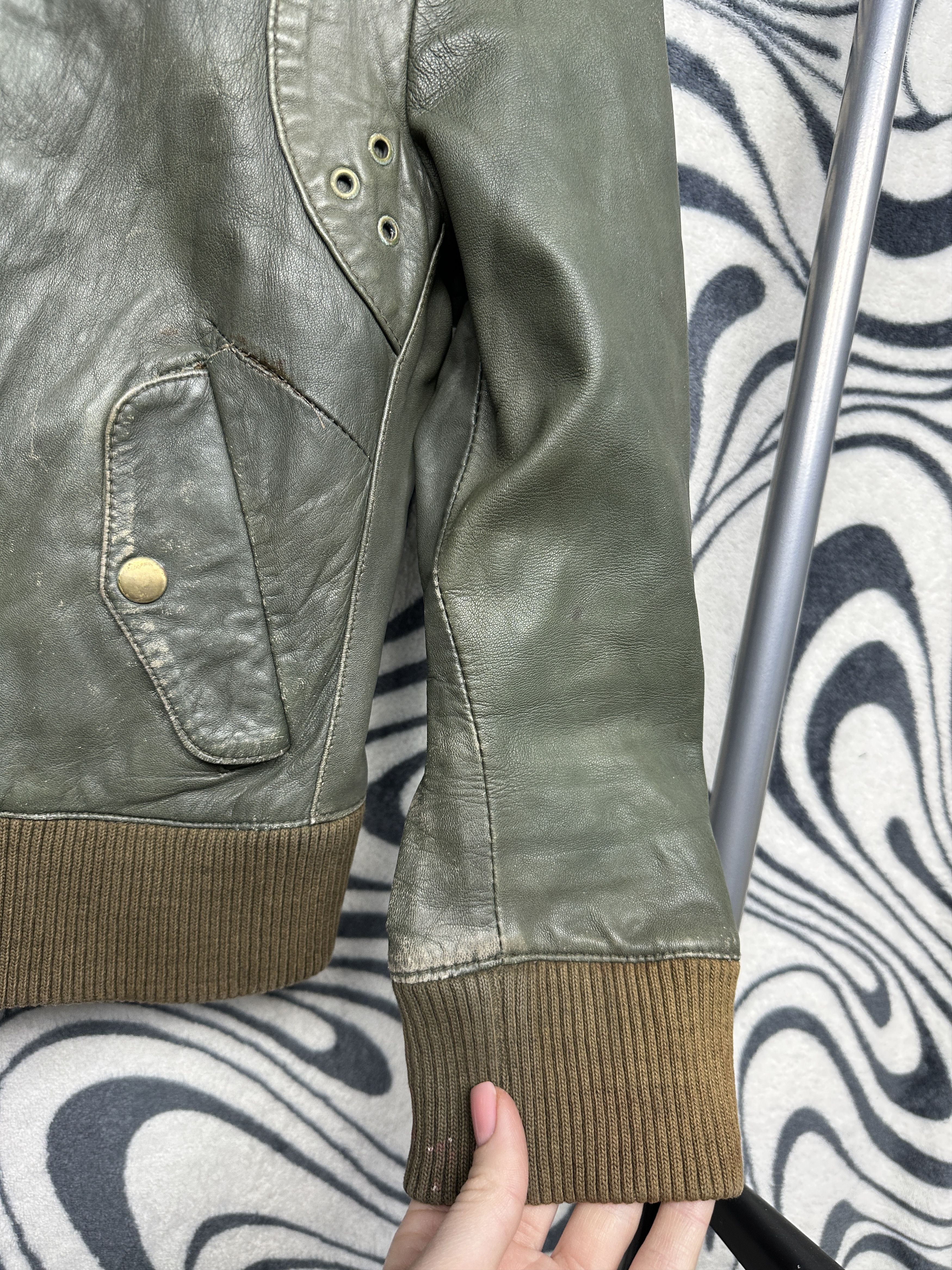 Allsaints Allsaints Vintage Womens Distressed Leather Jacket Size M / US 6-8 / IT 42-44 - 13 Thumbnail