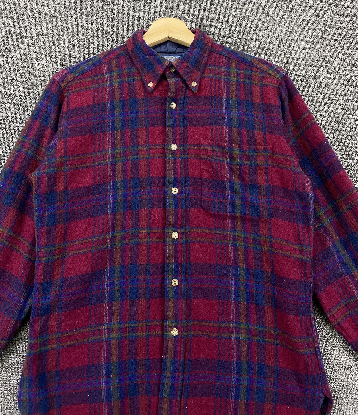 Pendleton Vintage Pendleton Wool Flannel Shadow Plaid Shirts Button Up Size M / US 6-8 / IT 42-44 - 5 Thumbnail