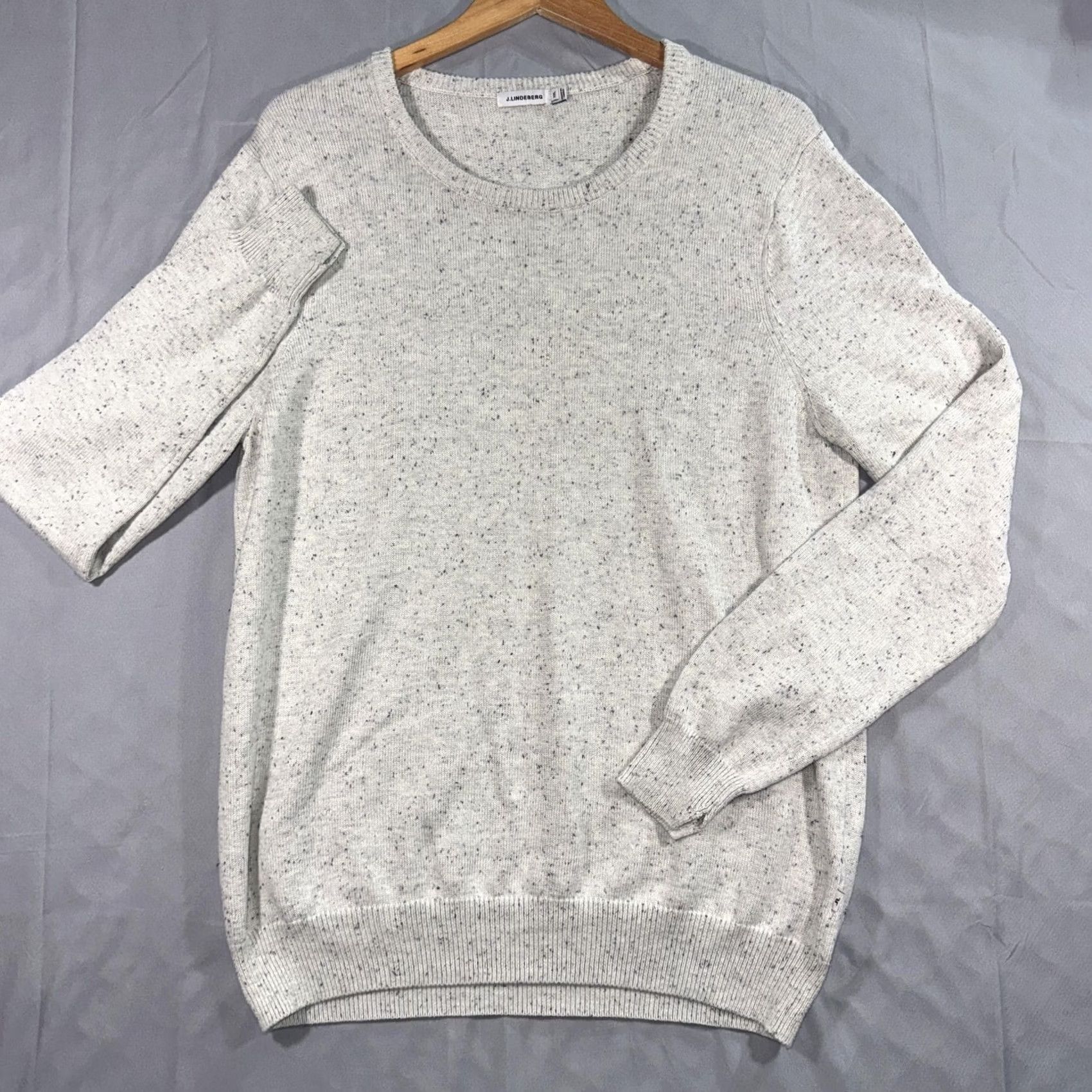 J.Lindeberg J.Lindeberg Sweater Mens 2XL Gray Knit Pullover Crewneck Regular Fit Long Sleeve Size US XXL / EU 58 / 5 - 2 Thumbnail