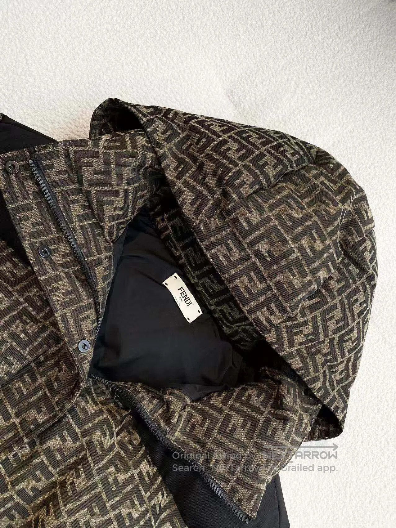Fendi Fendi Double F full print down jacket| Size S / US 4 / IT 40 - 4 Thumbnail