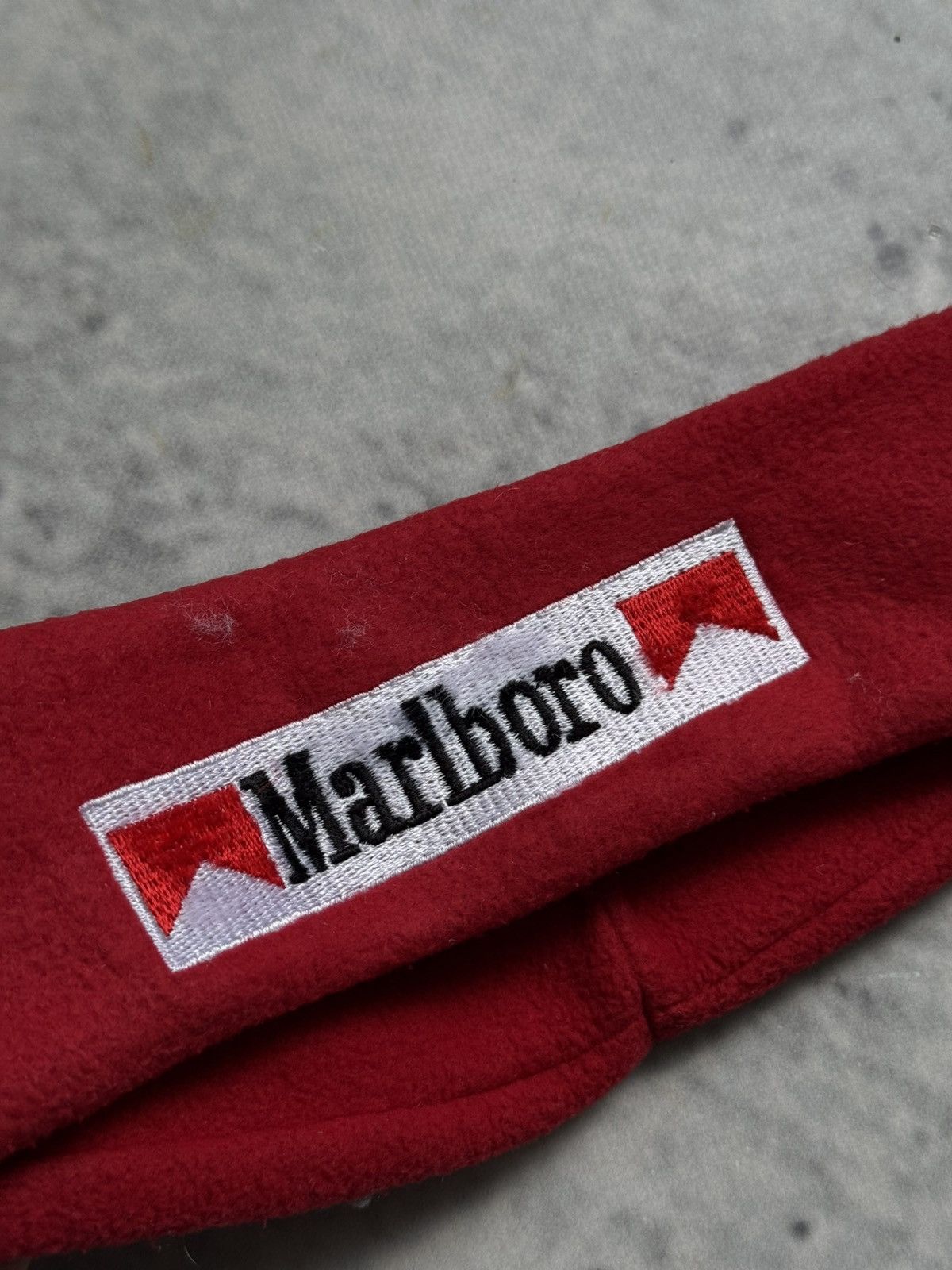 Marlboro Marlboro headband vintage red fleece Size ONE SIZE - 3 Thumbnail