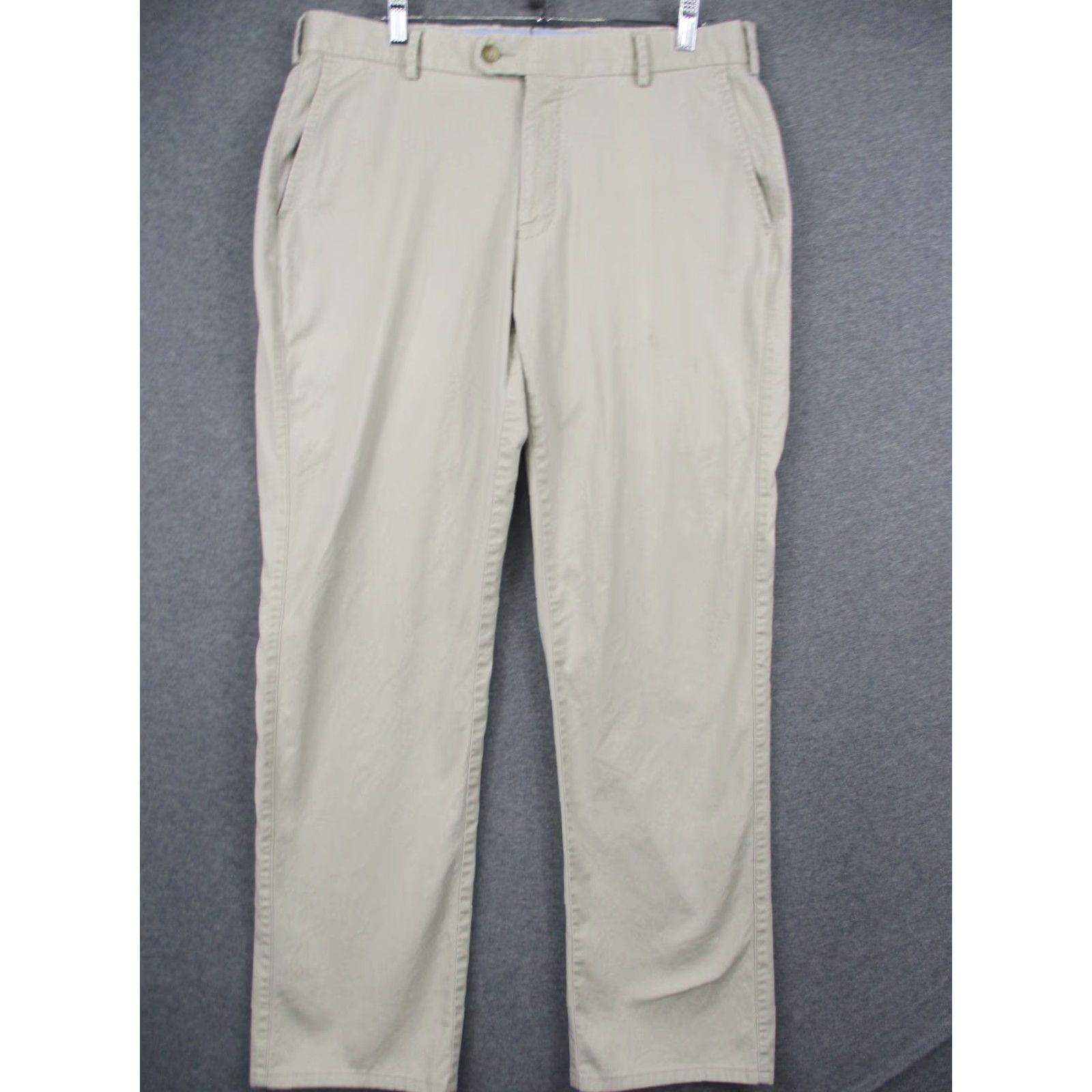 Peter Millar Peter Millar Pants Khaki Stretch Straight MF18B48 34 Regular Beige Mens Pants Size US 34 / EU 50 - 2 Thumbnail
