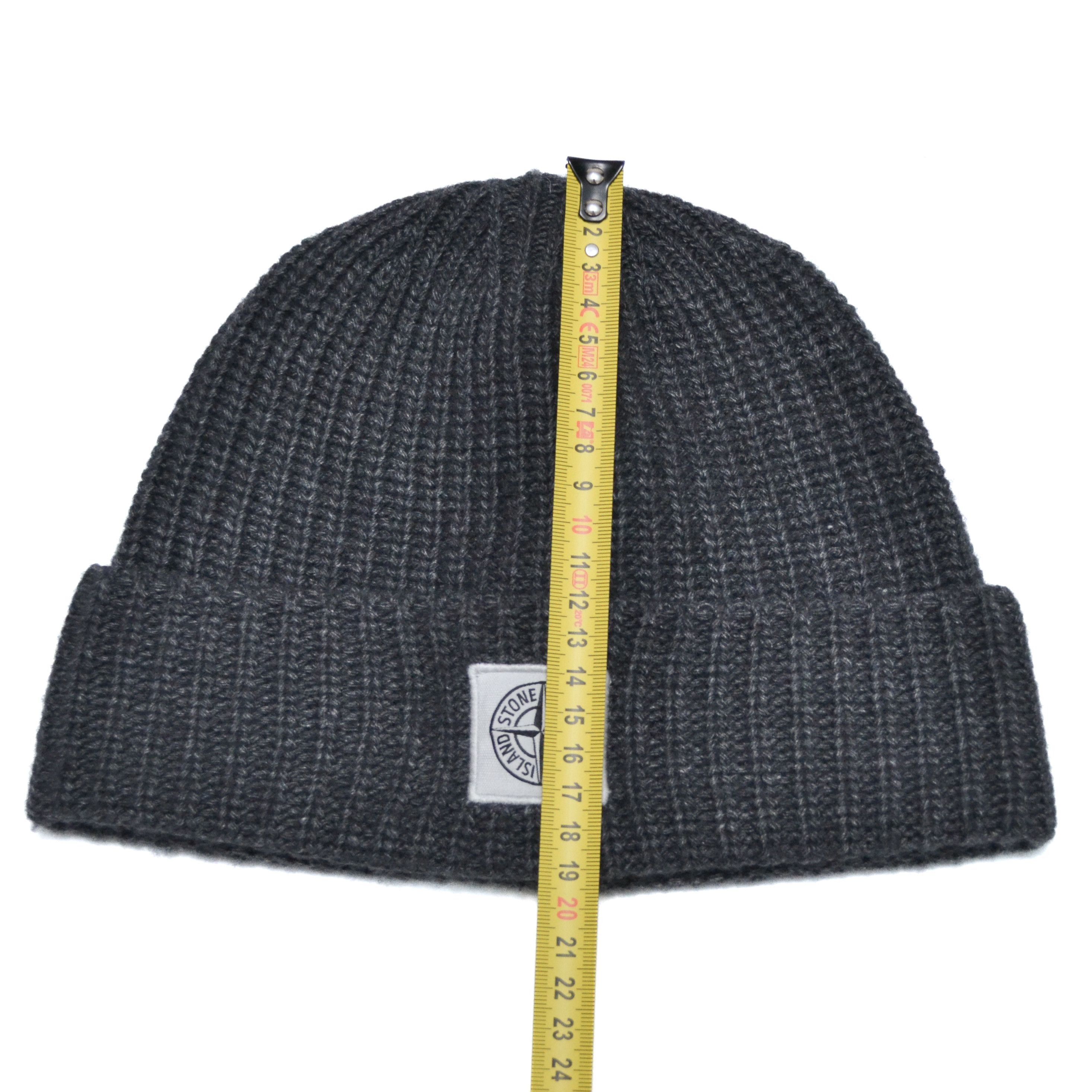 Stone Island Stone Island Ribbed Wool Cashmere Polyamide Beanie Size ONE SIZE - 4 Thumbnail