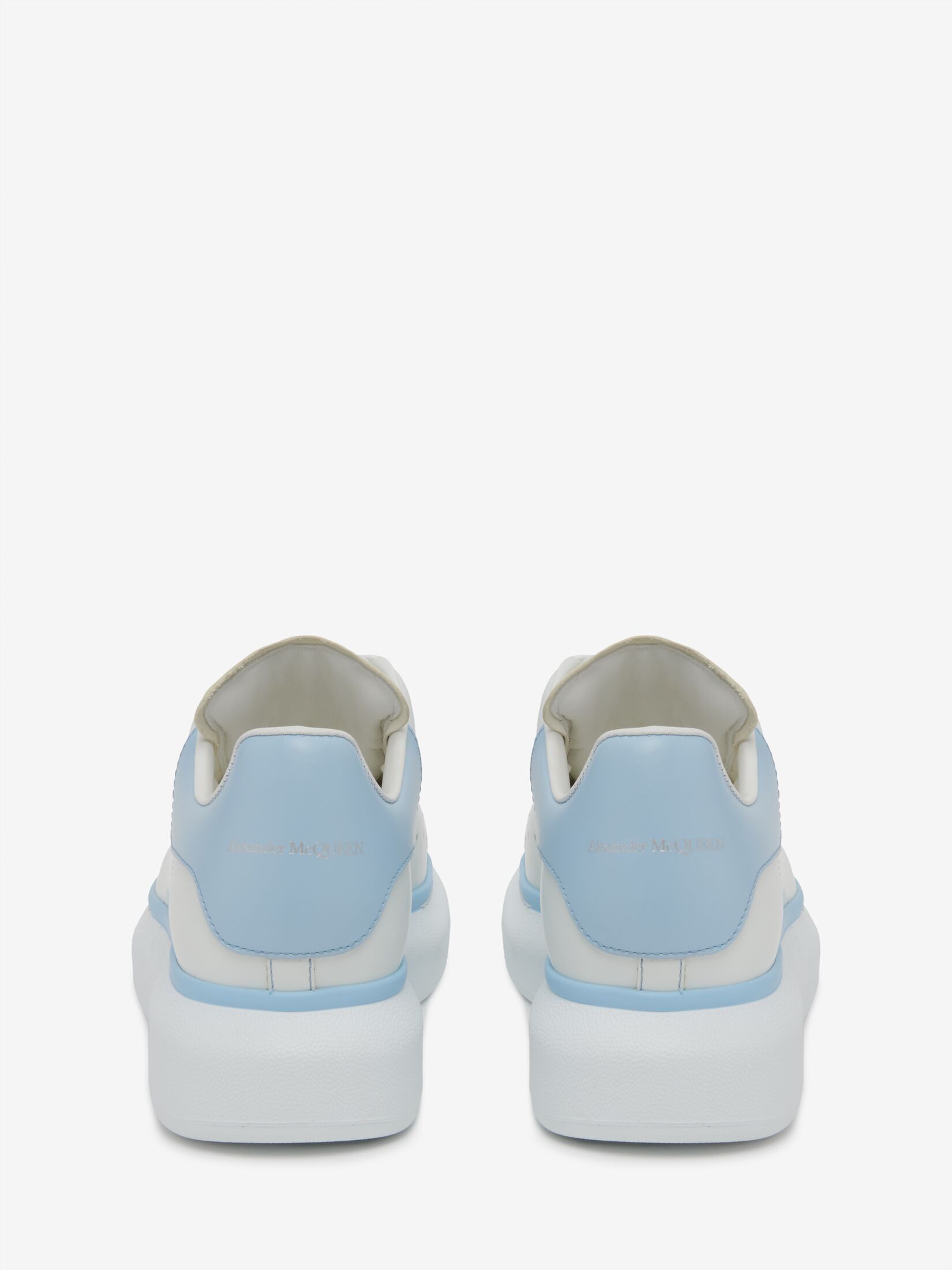 Alexander McQueen o1w1db10925 Oversized Sneaker in White/Blue Size US 5.5 / IT 35.5 - 4 Thumbnail