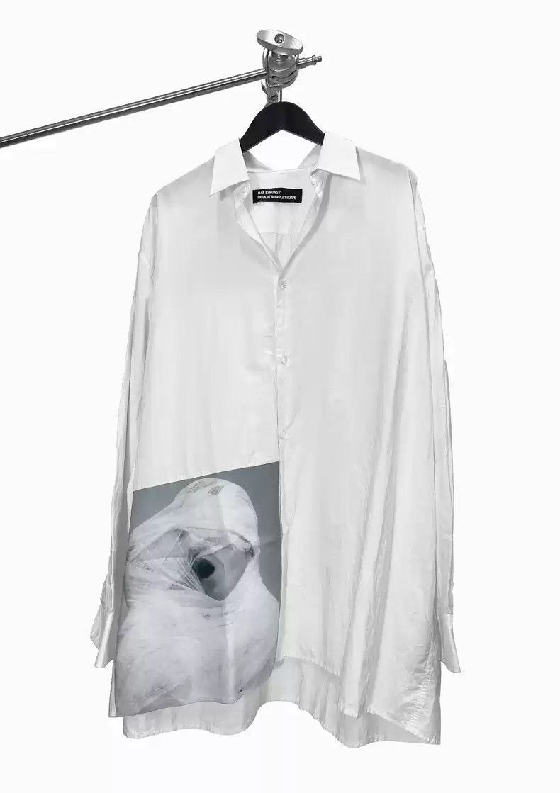 Raf Simons Raf Simons 17SS Robert Mapplethorpe Dark striped white shir Size US L / EU 52-54 / 3 - 1 Thumbnail