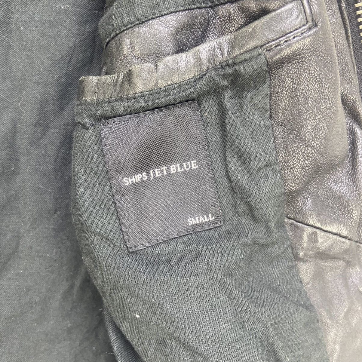 Ships Jet Blue Japanese Brand Ships Jet Blue Sheepskin Leather Jacket Size US XS / EU 42 / 0 - 21 Thumbnail