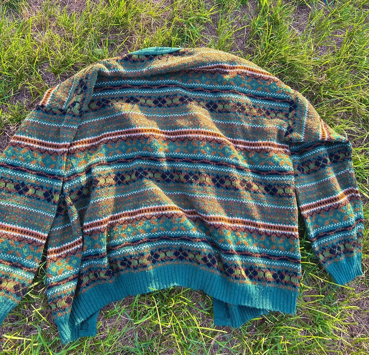 Vintage 80s/90s multicoloured vintage cardigan Size M / US 6-8 / IT 42-44 - 4 Thumbnail