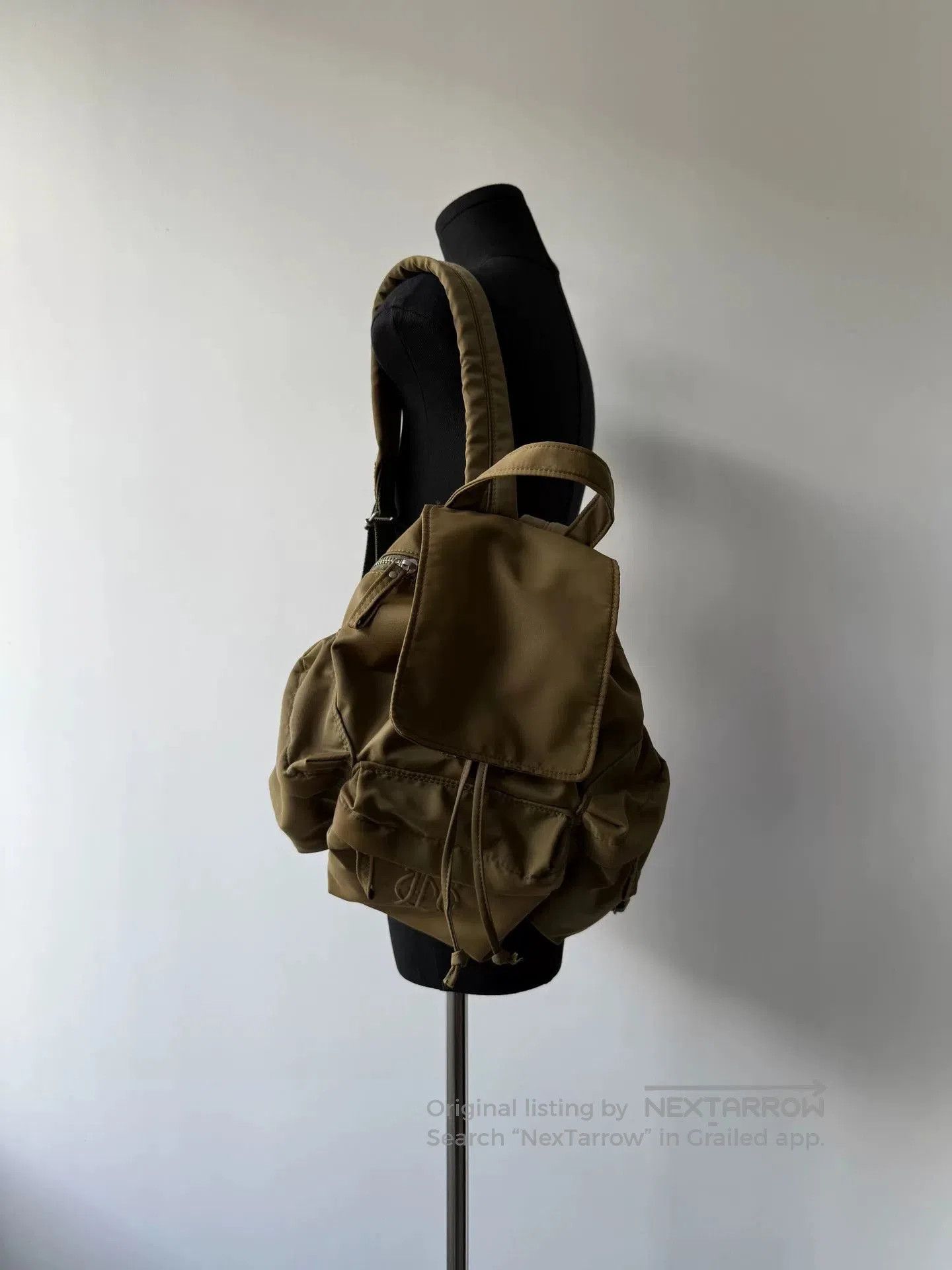 Jean Paul Gaultier Jean Paul Gaultier Olive Green Backpack. Size ONE SIZE - 4 Thumbnail