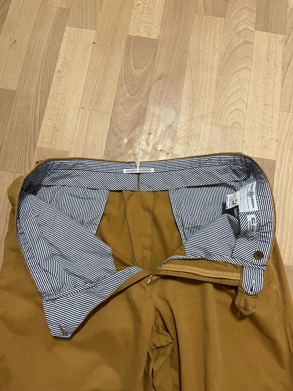 Luciano Barbera Luciano Barbera Cashmere Cotton Loose Fit Chino Pants Size US 36 / EU 52 - 7 Thumbnail