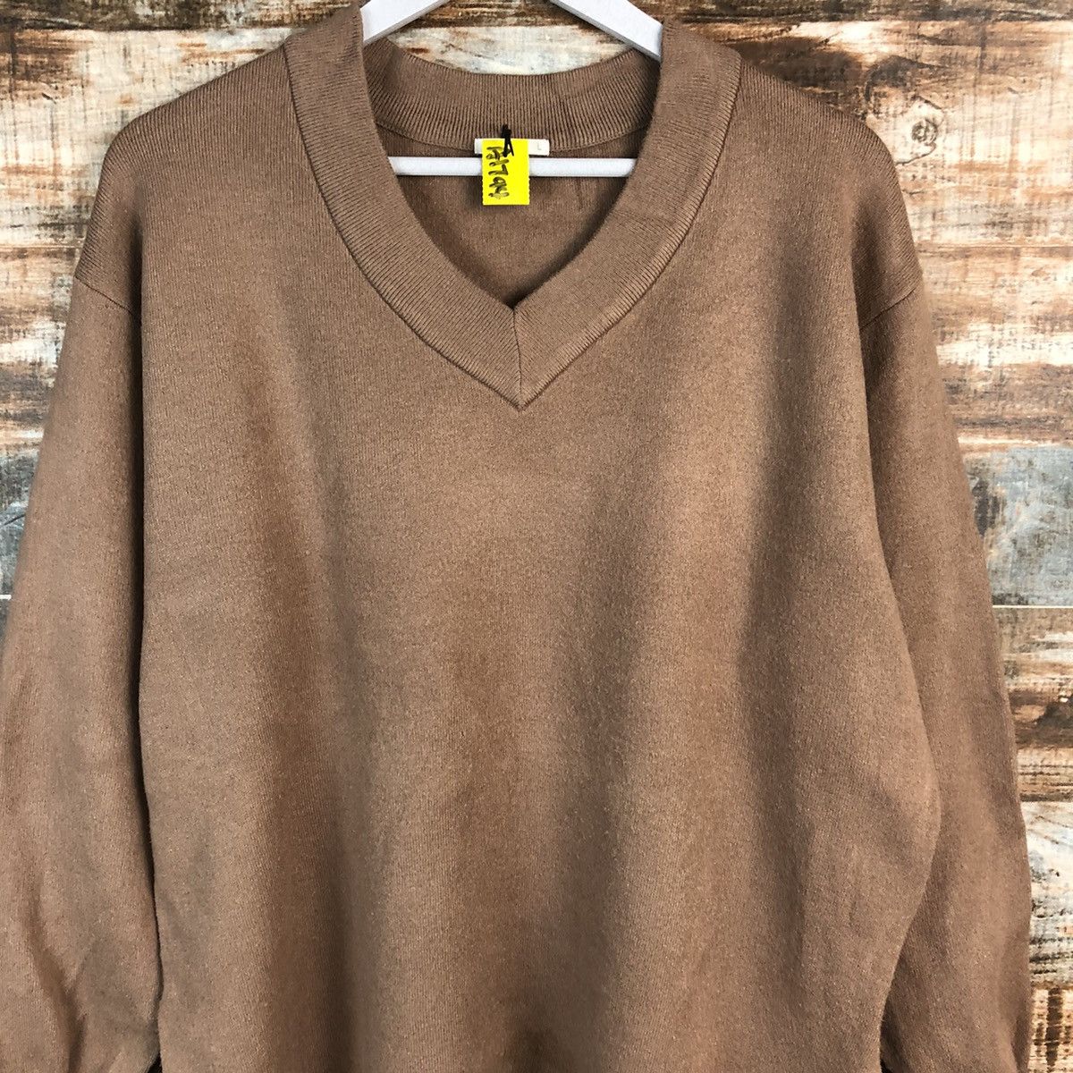 GU × Homespun Knitwear GU Brown vintage Knitwear #A1794 Size US L / EU 52-54 / 3 - 5 Thumbnail