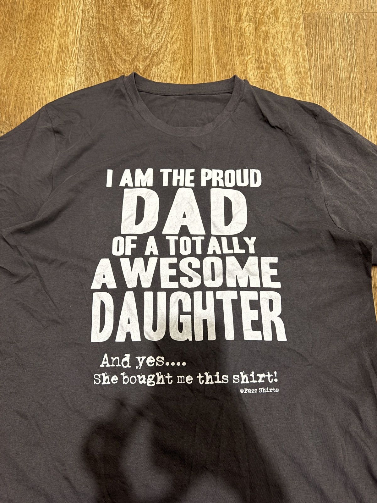Vintage “DAD OF A TOTALLY AWESOME DAUGHTER” HUMOR BOXY FIT TEE Size US S / EU 44-46 / 1 - 3 Thumbnail