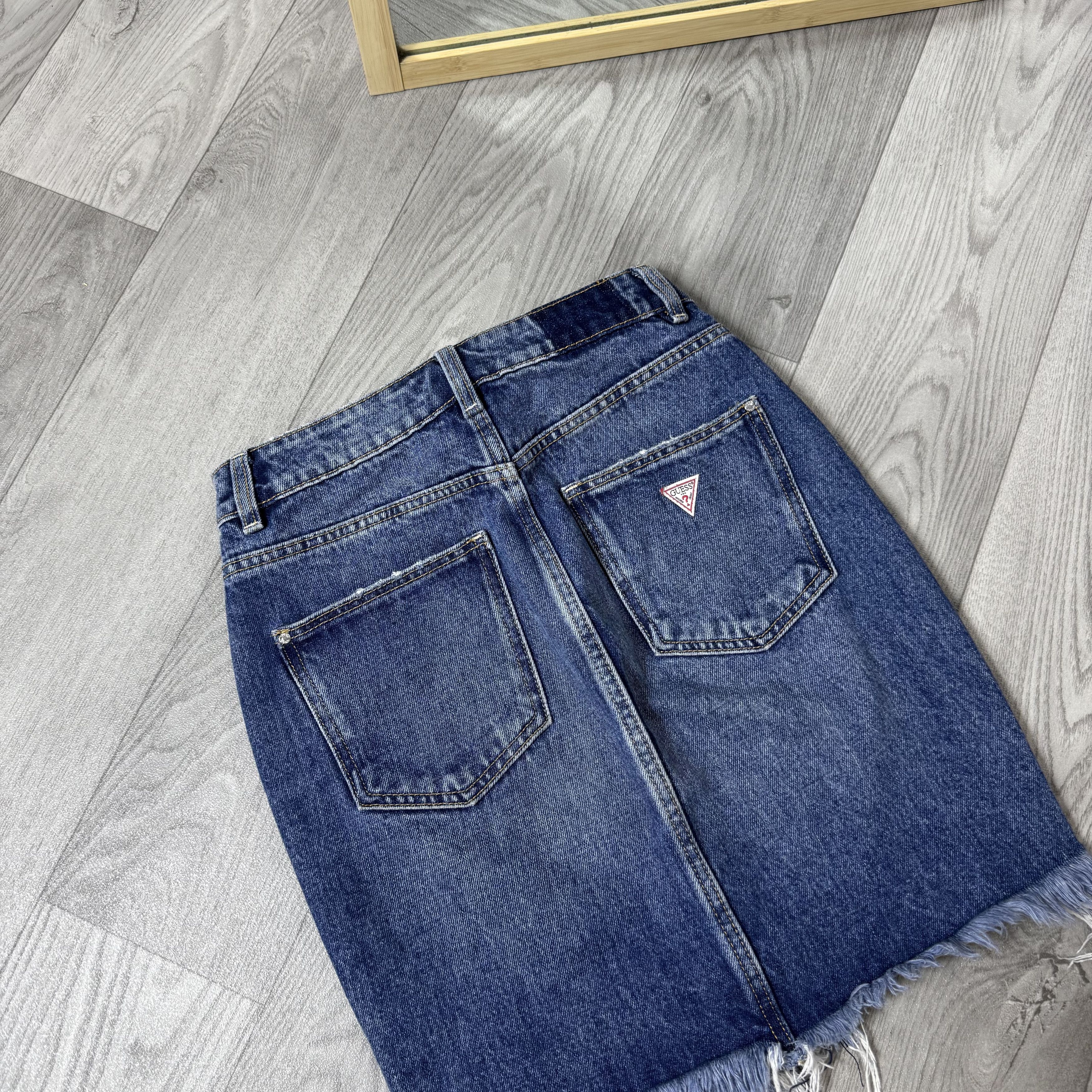 Guess Guess Women's Midi Denim Stonewashed Skirt Jeans 24 Size 24" / US 00 / IT 34 - 7 Thumbnail
