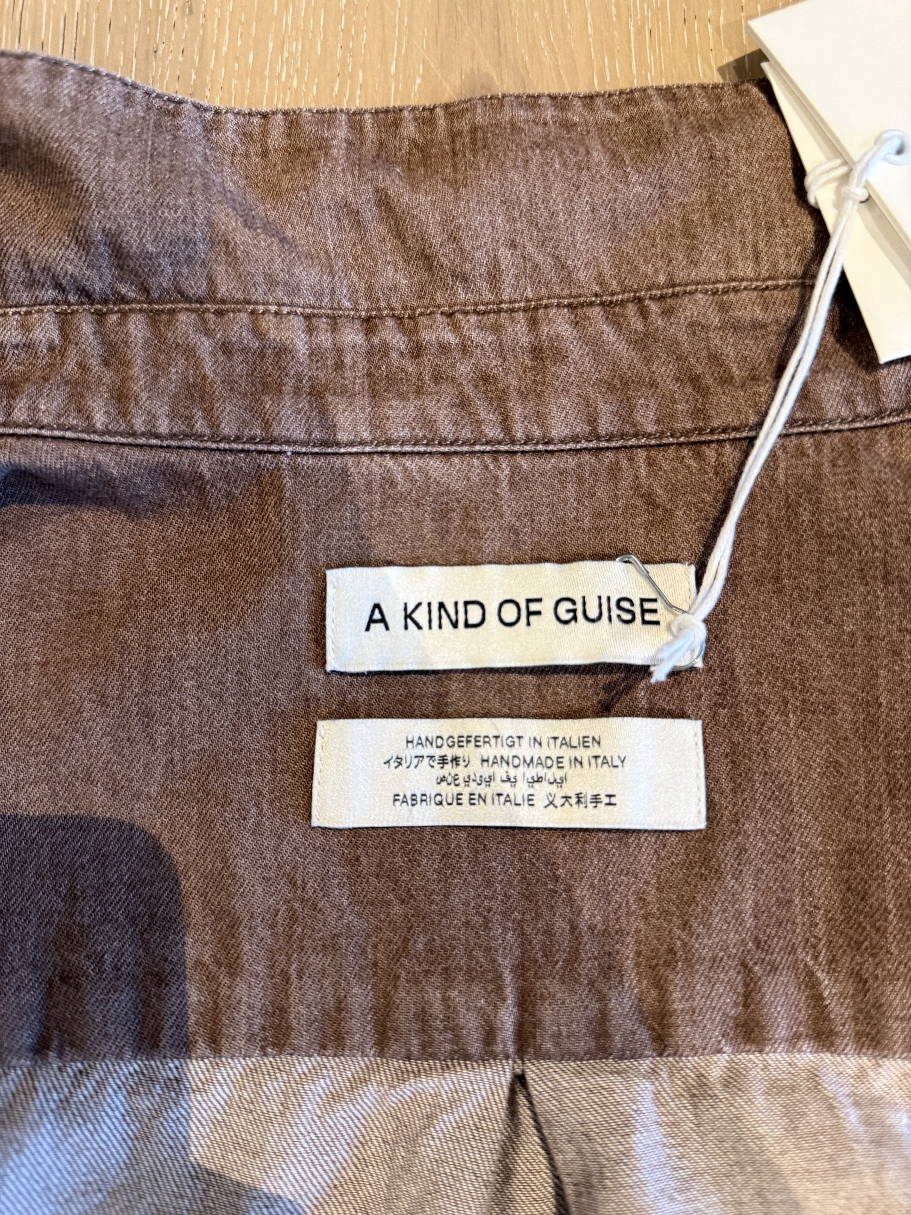 A Kind Of Guise 💚 AW25 A Kind Of Guise Gusto Shirt Sepia Denim Medium NEW Size US M / EU 48-50 / 2 - 16 Thumbnail