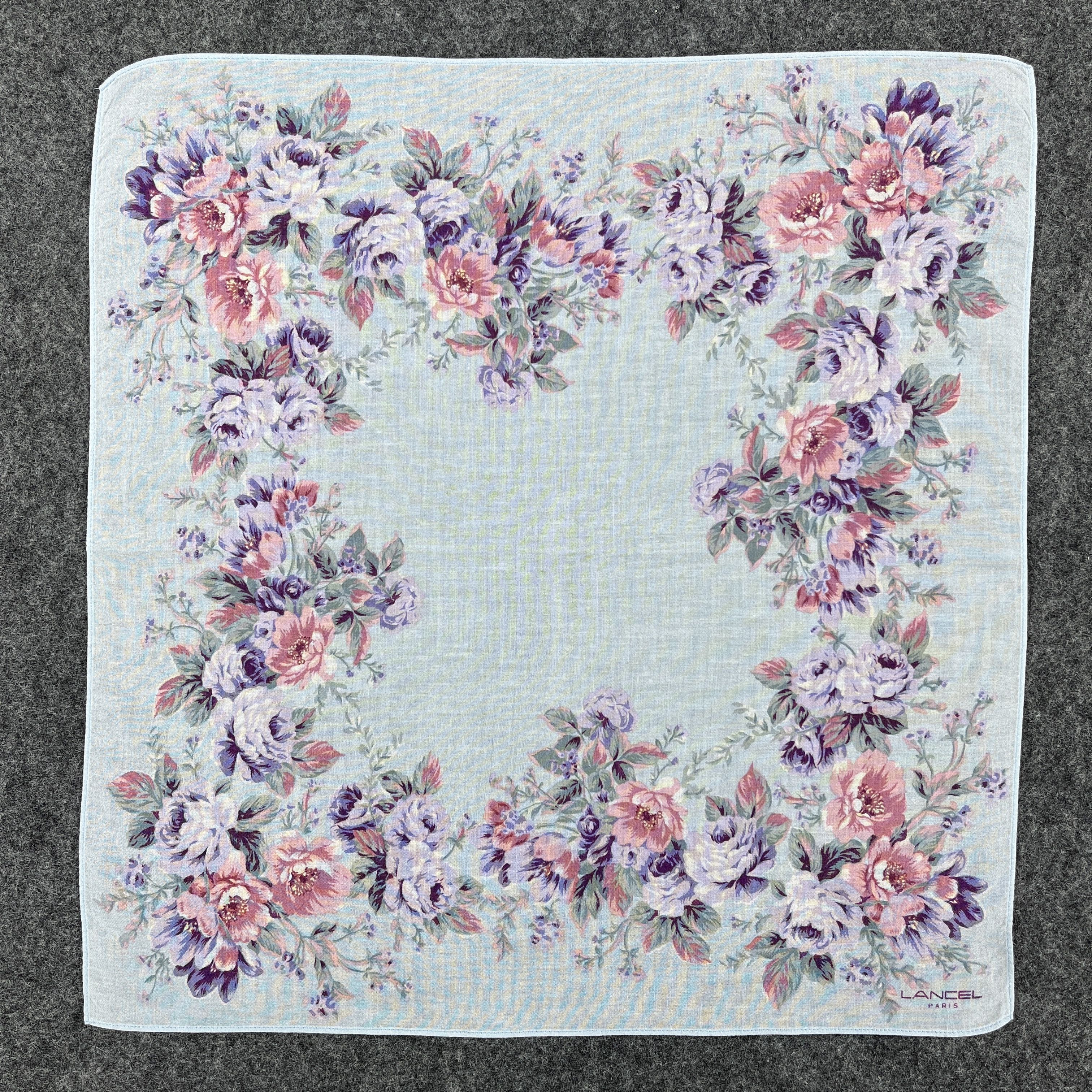 Lancel × Vintage Lancel Handkerchief / Bandana / Neckerchief / Headscarf B305 Size ONE SIZE - 4 Thumbnail