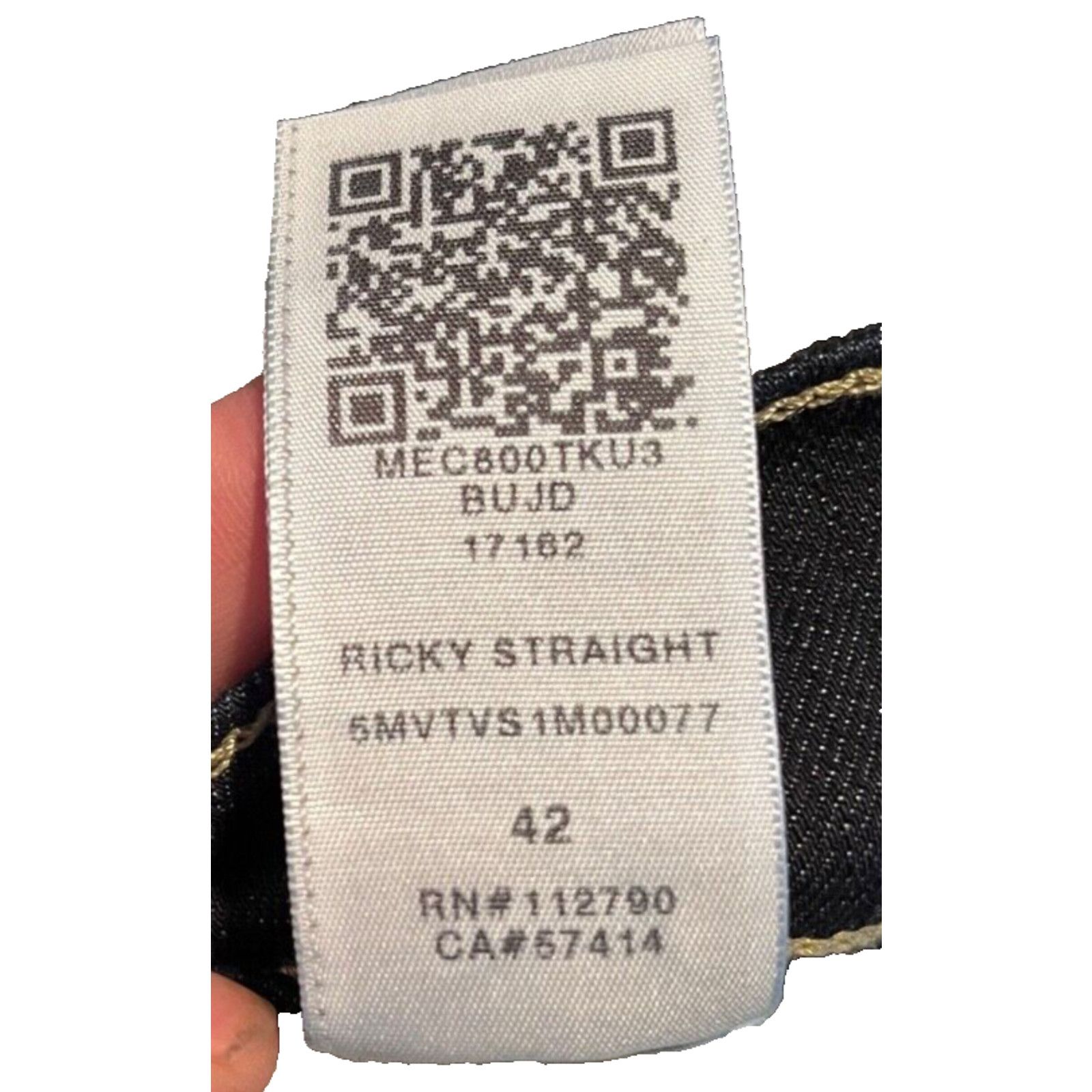 True Religion True Religion Ricky Straight Jeans Wanted Man Dark 42x34 Size US 42 / EU 58 - 15 Thumbnail