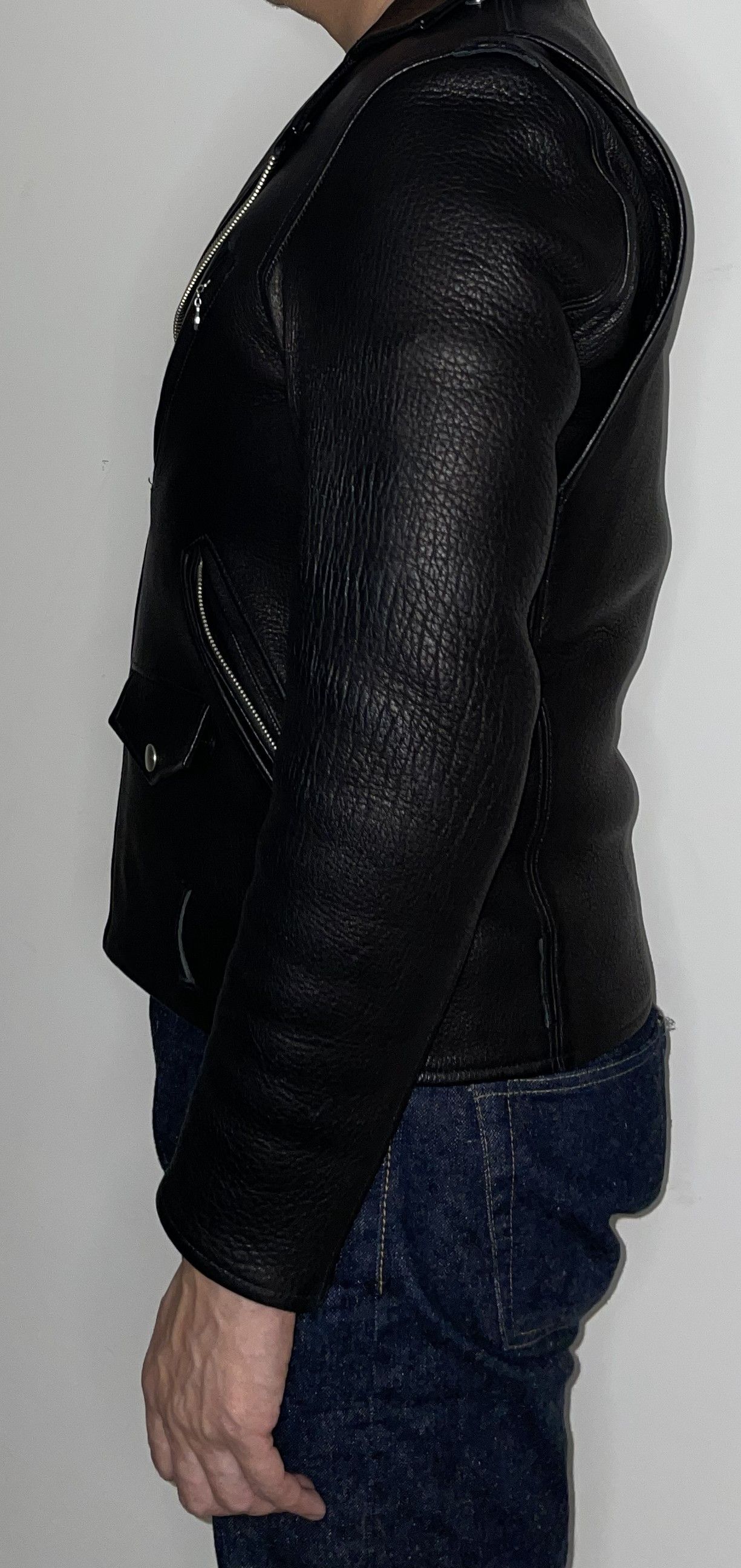 Fine Creek Fine Creek Leon Deer Leather Motorcycle Jacket - 42 Size US L / EU 52-54 / 3 - 4 Thumbnail