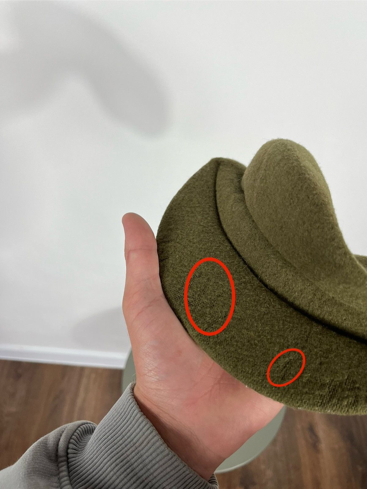 Kangol Kangol Wool Enfield Unisex Cap Olive Green Size M Men's Fit Size ONE SIZE - 7 Thumbnail