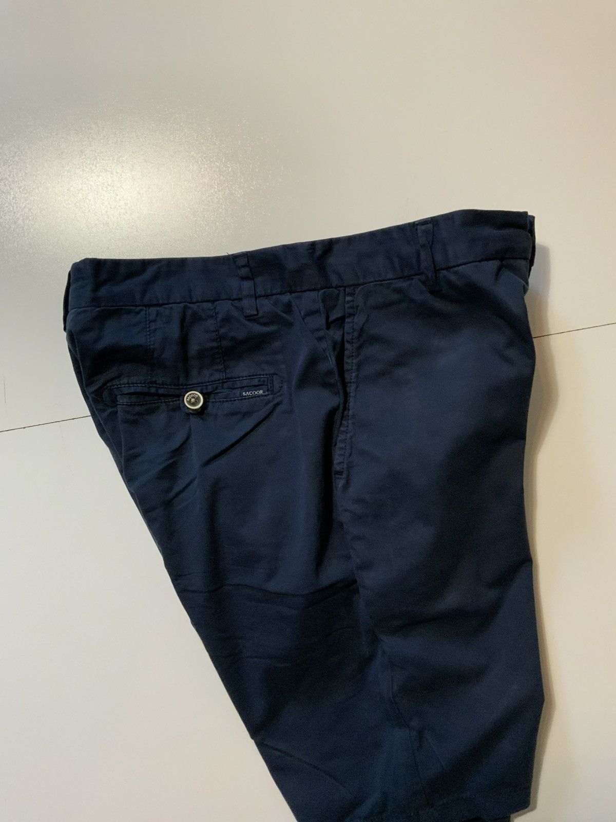 Designer Sacoor Brothers Garment Dyed Bermuda Chino Slim Fit Shorts Size US 32 / EU 48 - 11 Thumbnail