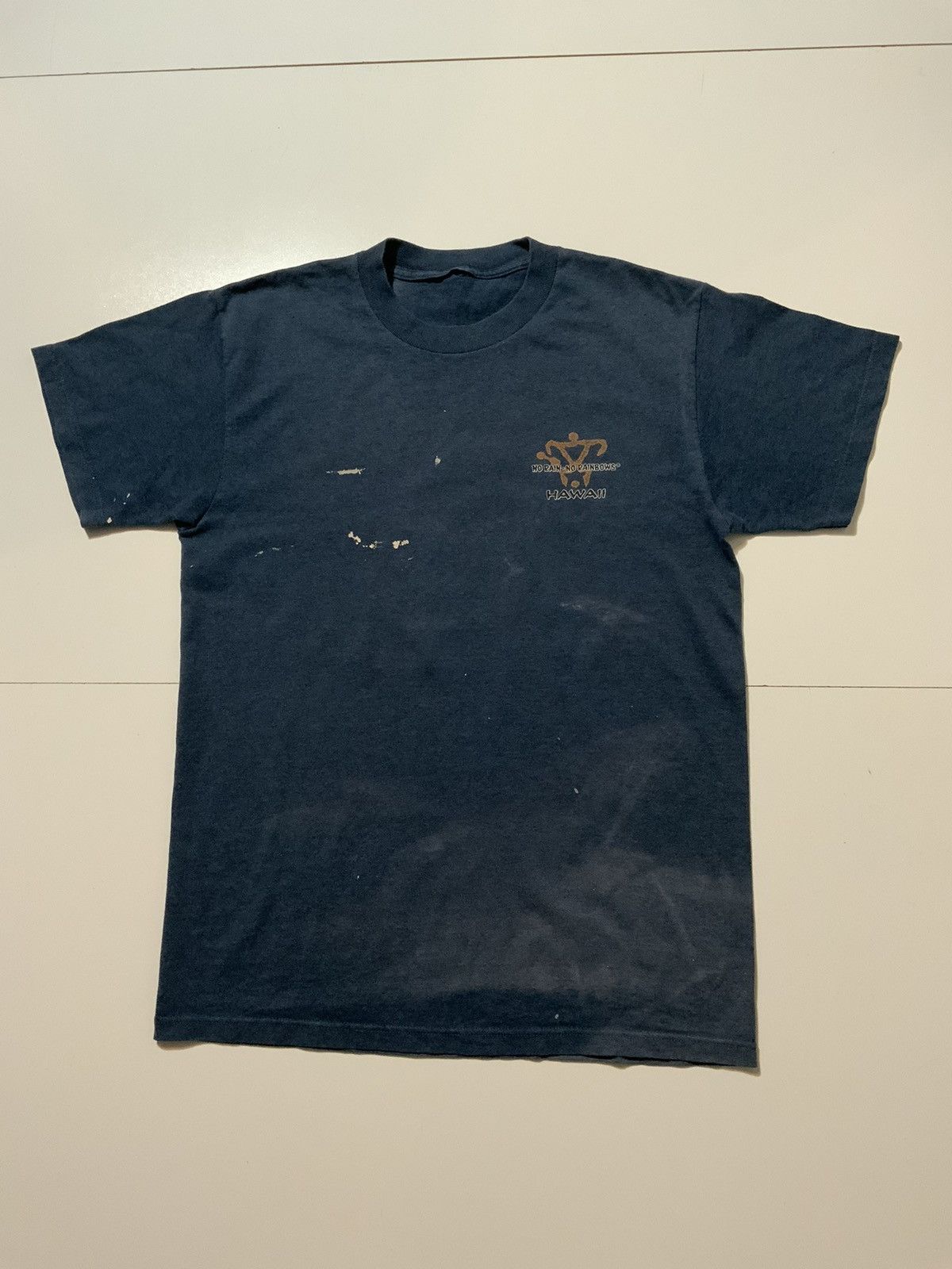 Vintage Vintage 1991 Kimo’s Hawaiian Rules No Rain Hawaii T-Shirt Size US S / EU 44-46 / 1 - 2 Thumbnail