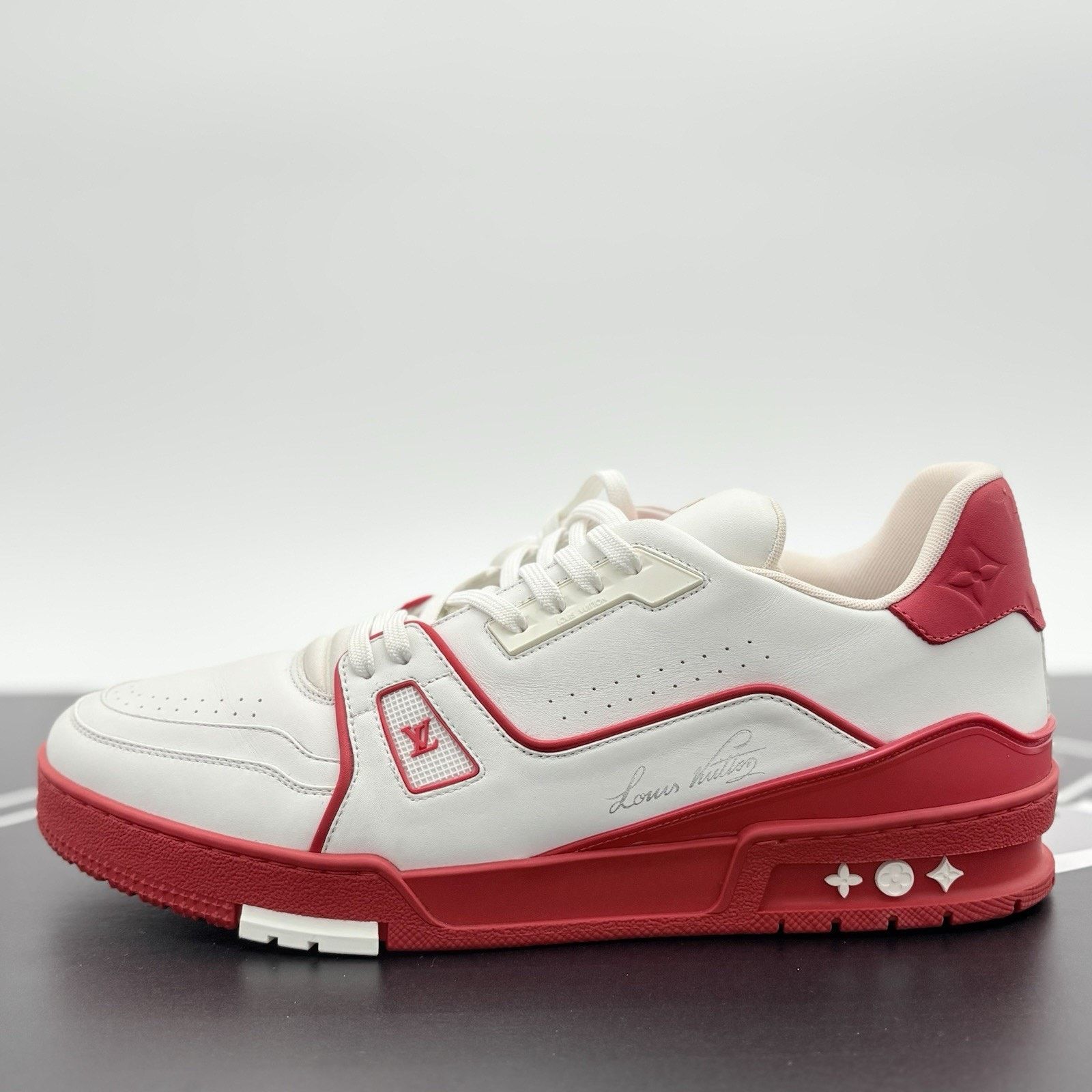 Louis Vuitton Louis Vuitton Trainer ' White Red ' | SUPER CLEAN! Size US 11.5 / EU 44-45 - 8 Thumbnail