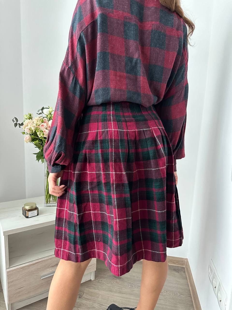 Other UK × Vintage Vintage Scottish Wool Red Julius Skirt Size 27" / US 4 / IT 40 - 7 Thumbnail