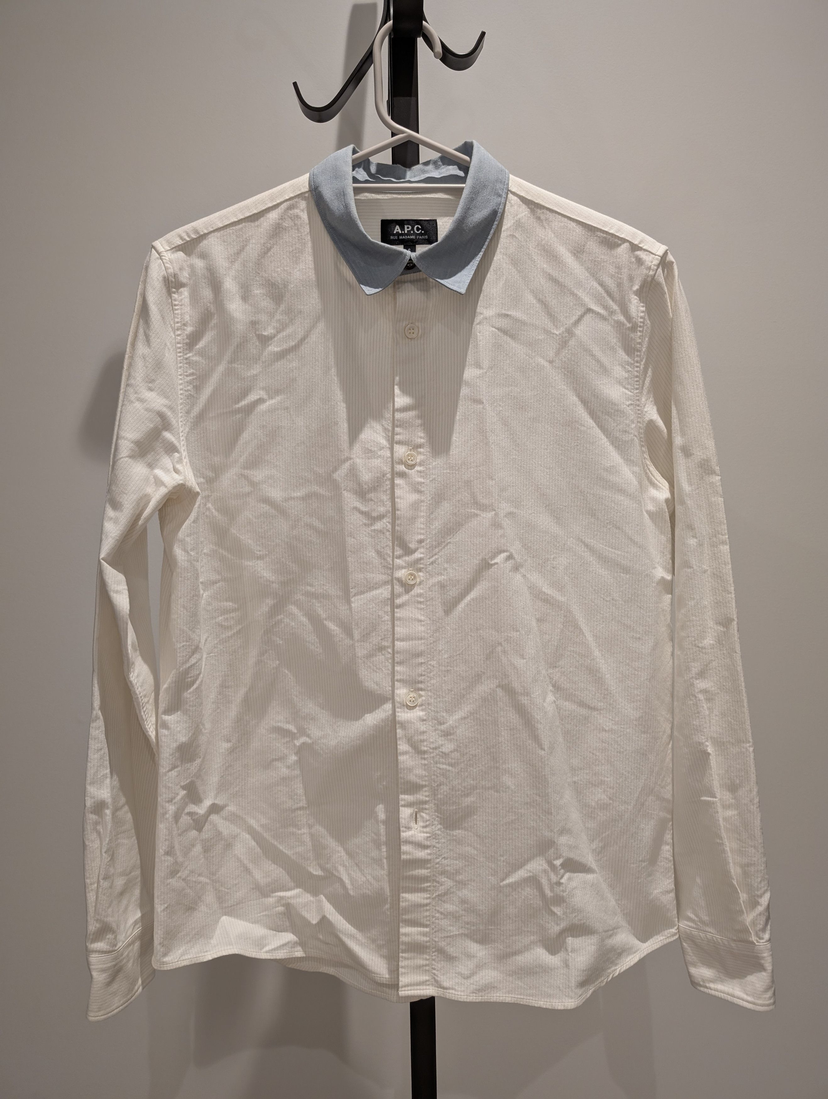 A.P.C. Casual Striped Cotton Button Up Shirt Size US S / EU 44-46 / 1 - 1 Thumbnail