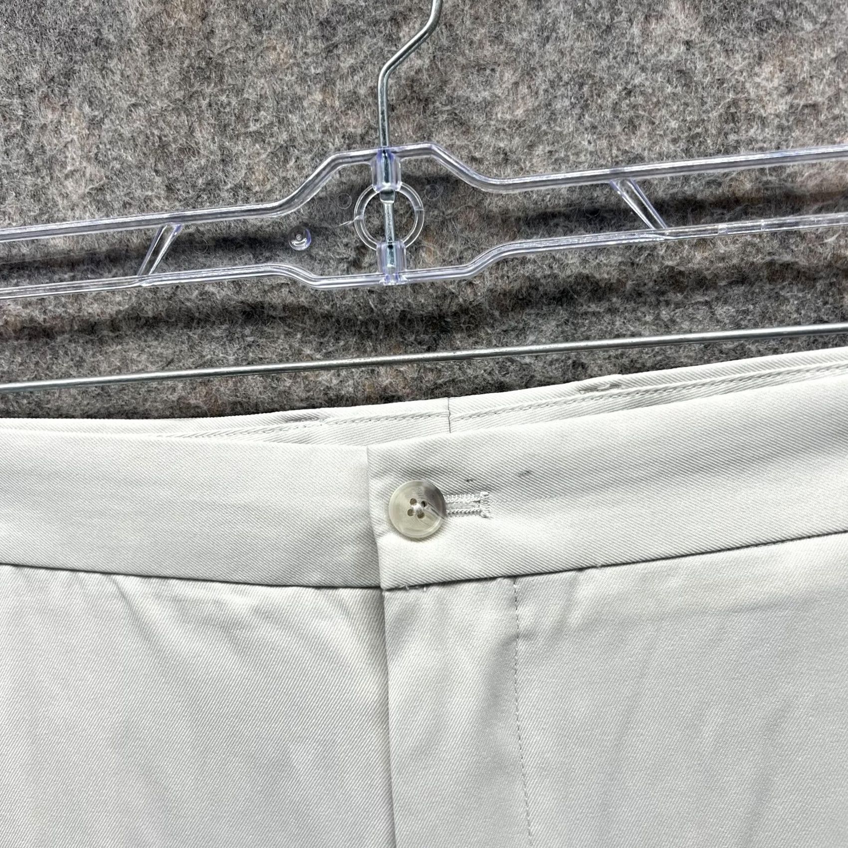 Vintage Greg Norman Pants Men 42x30 Chino Flat Front Beige Polyester Flat Front Casual/Business/Workwear 42 Beige Mens Regular Pants Size US 42 / EU 58 - 4 Thumbnail